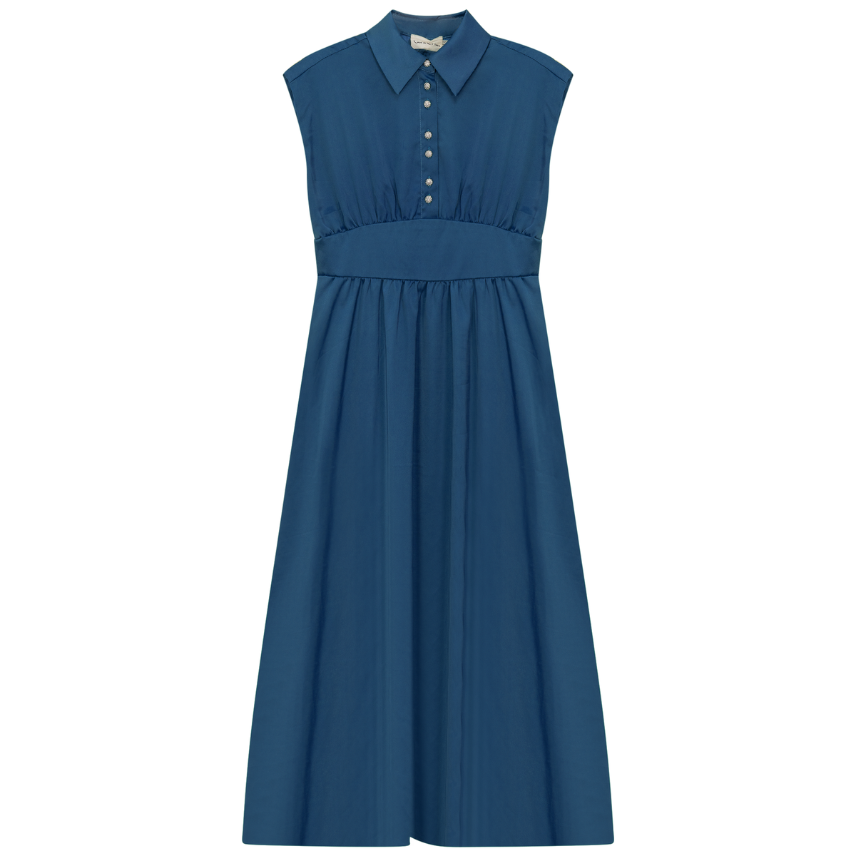 Cotton Satin Jumper in Seaport by Coco de la Mour