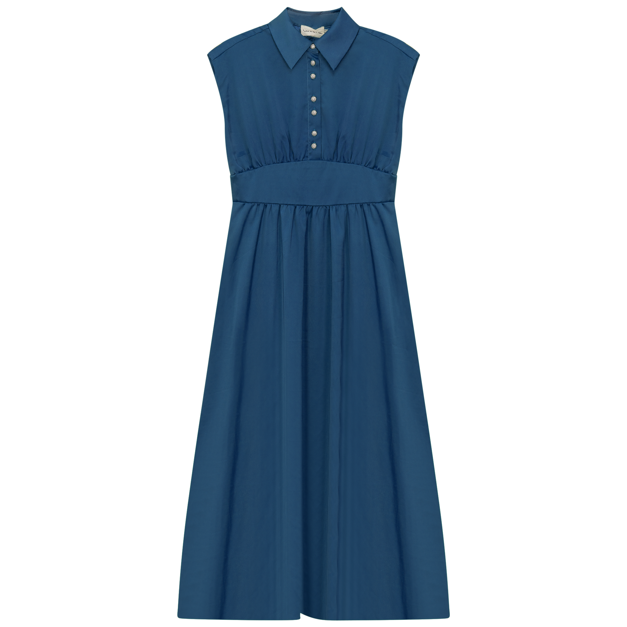 Cotton Satin Jumper in Seaport by Coco de la Mour