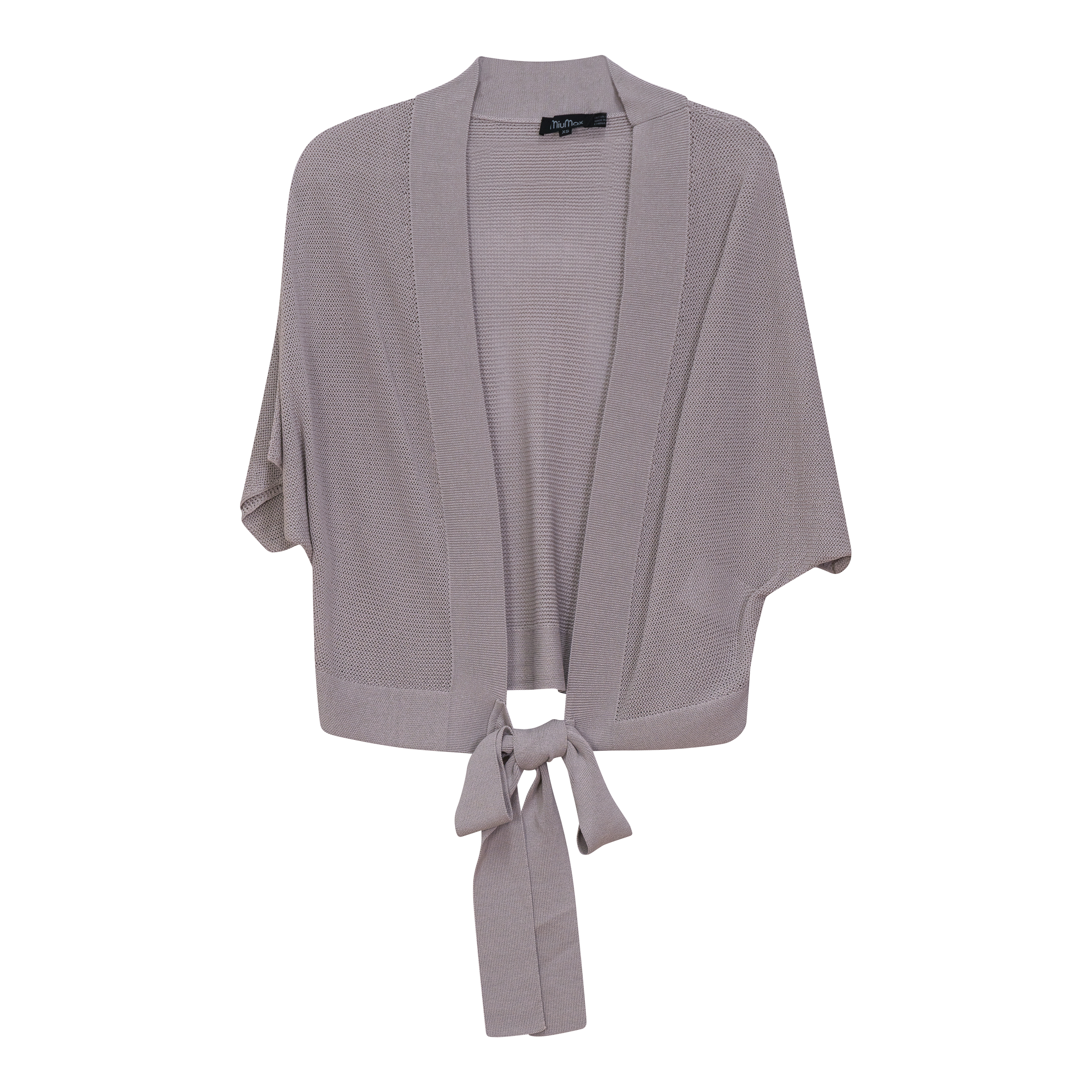 Crochet Tie Bolero in Oatmeal by MiuMax