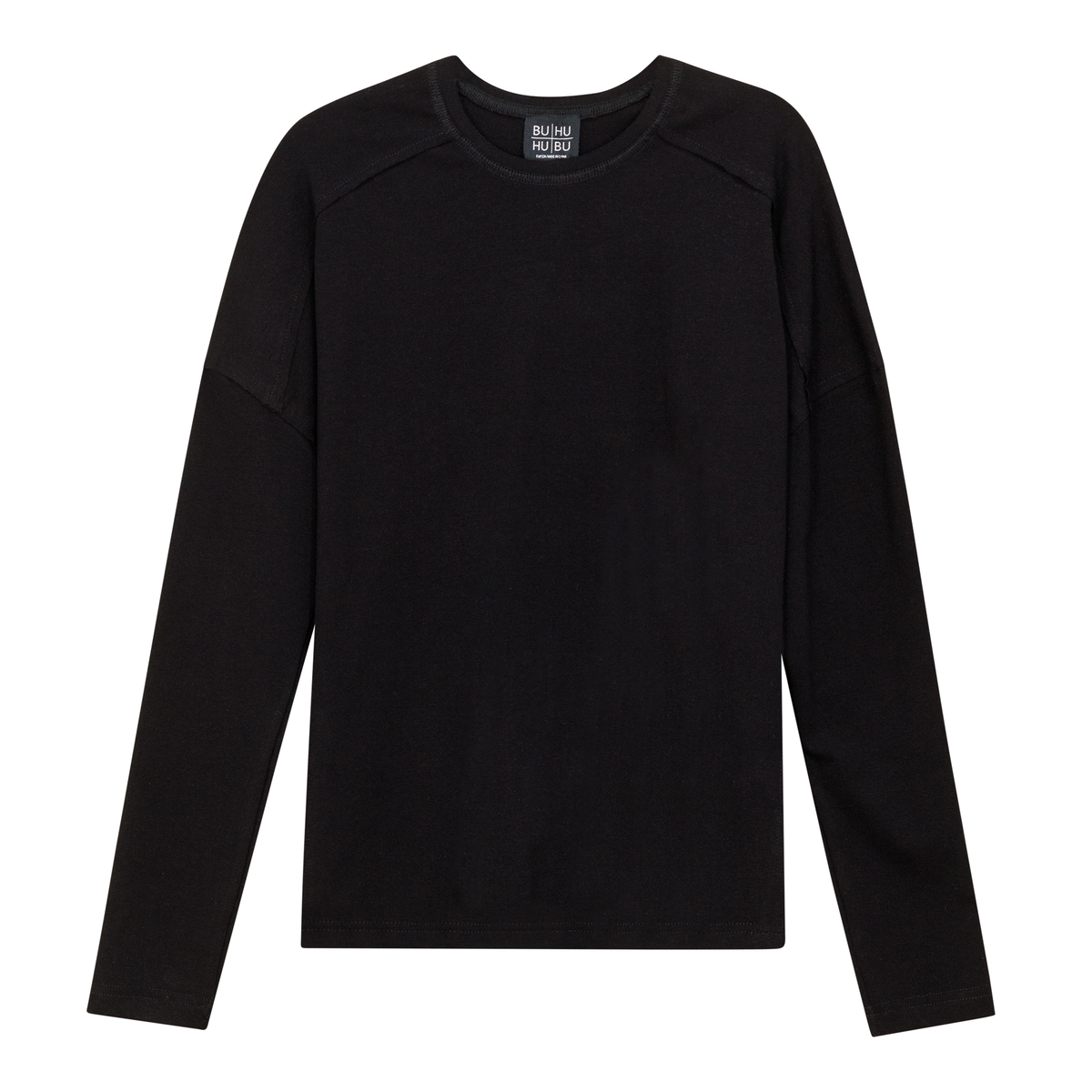 Outside Stitch Tee in Black by BuHu