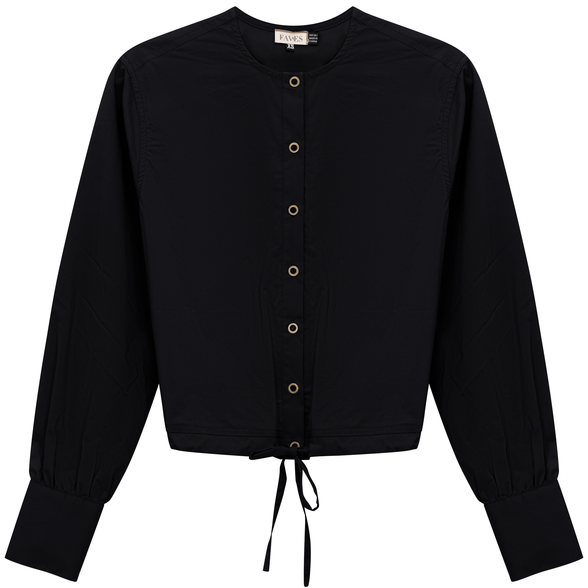Cotton Bungee Blouse in Black by Faves