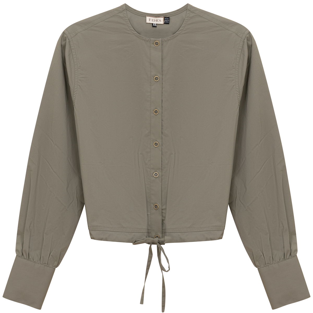 Cotton Bungee Blouse in Stone by Faves