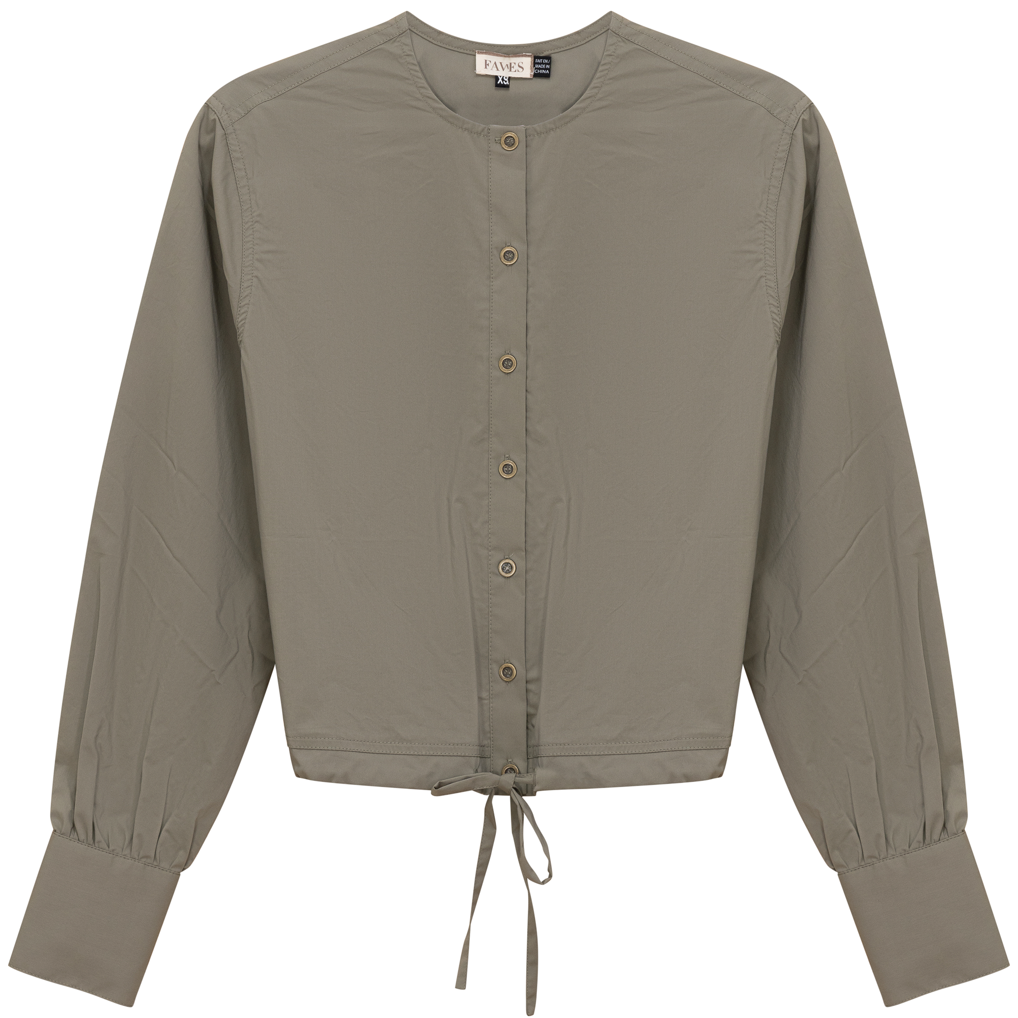 Cotton Bungee Blouse in Stone by Faves
