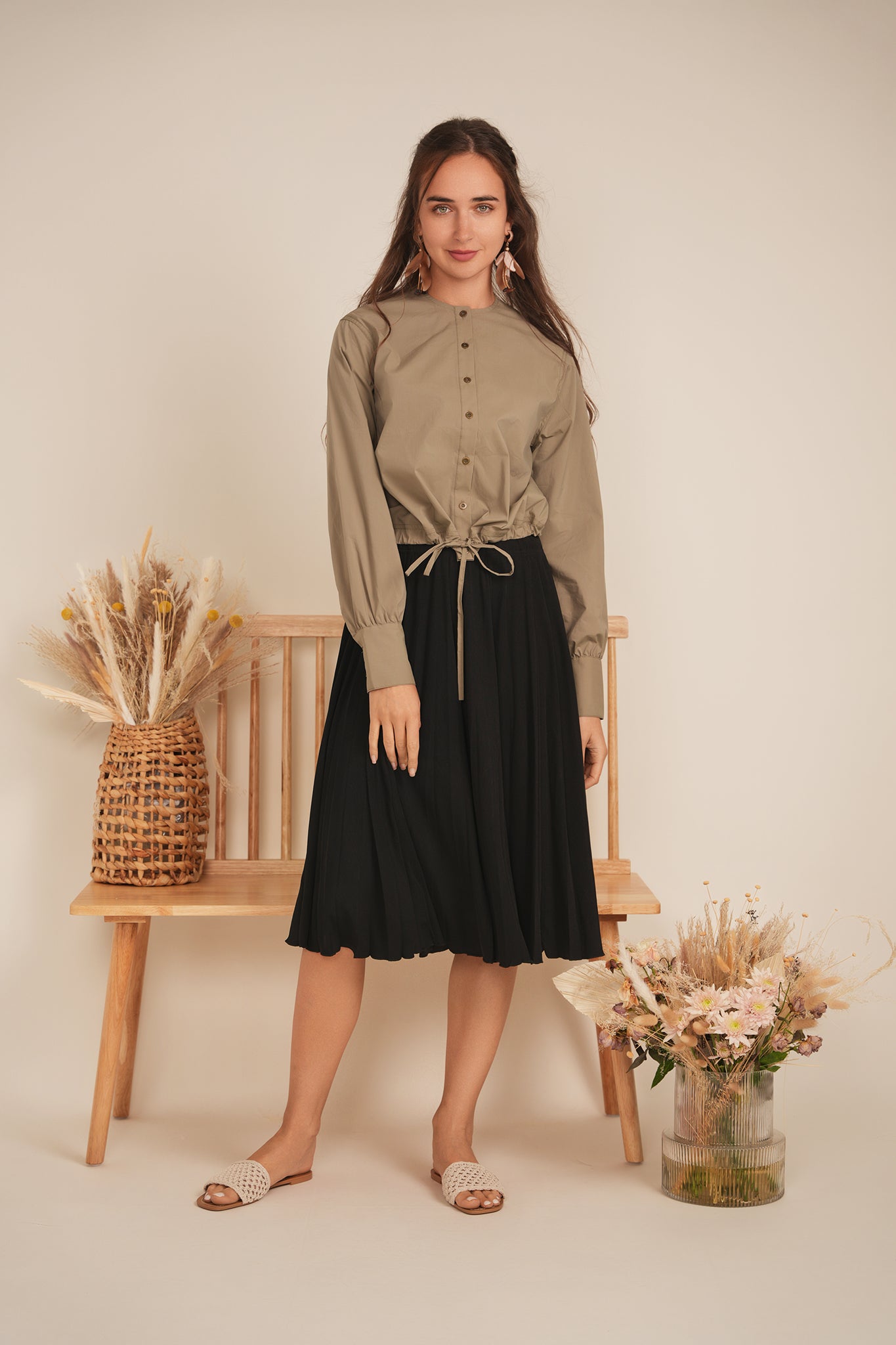 Cotton Bungee Blouse in by Faves