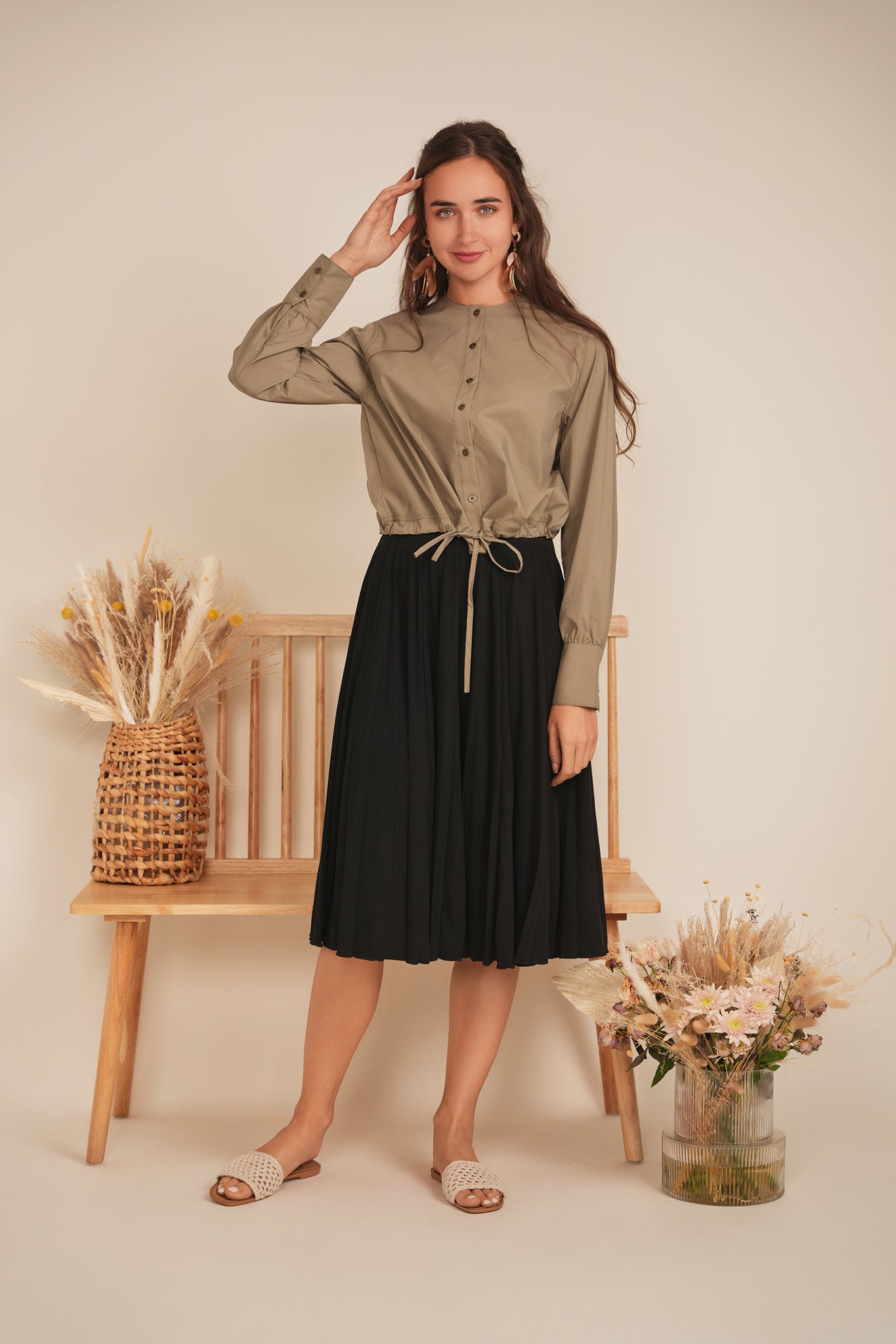 Cotton Bungee Blouse in by Faves