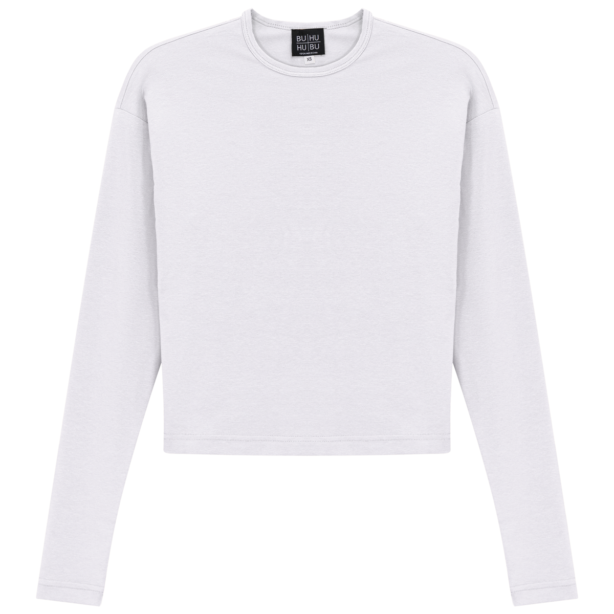 Cropped Off Shoulder Tee in White by BuHu