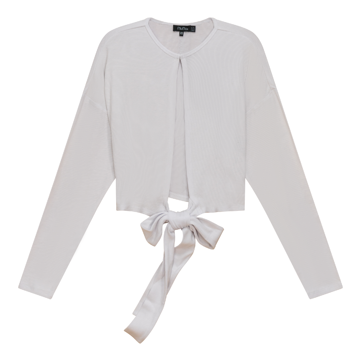 Tie Bolero in White by MiuMax