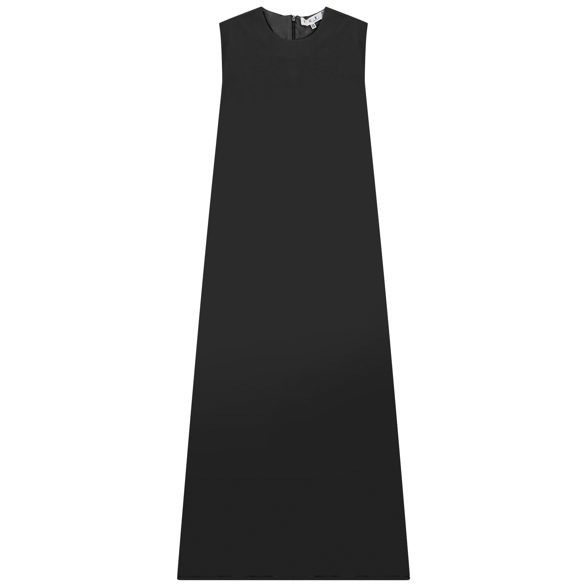 Midi Cotton Jumper in Black by E.U.X. Exclusive