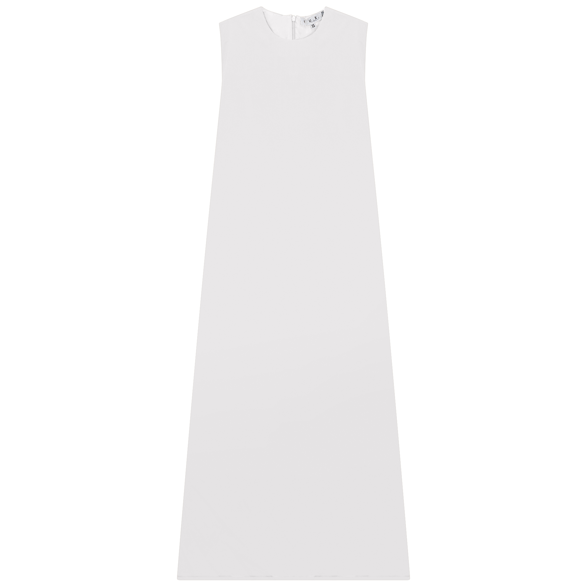 Midi Cotton Jumper in White by E.U.X. Exclusive