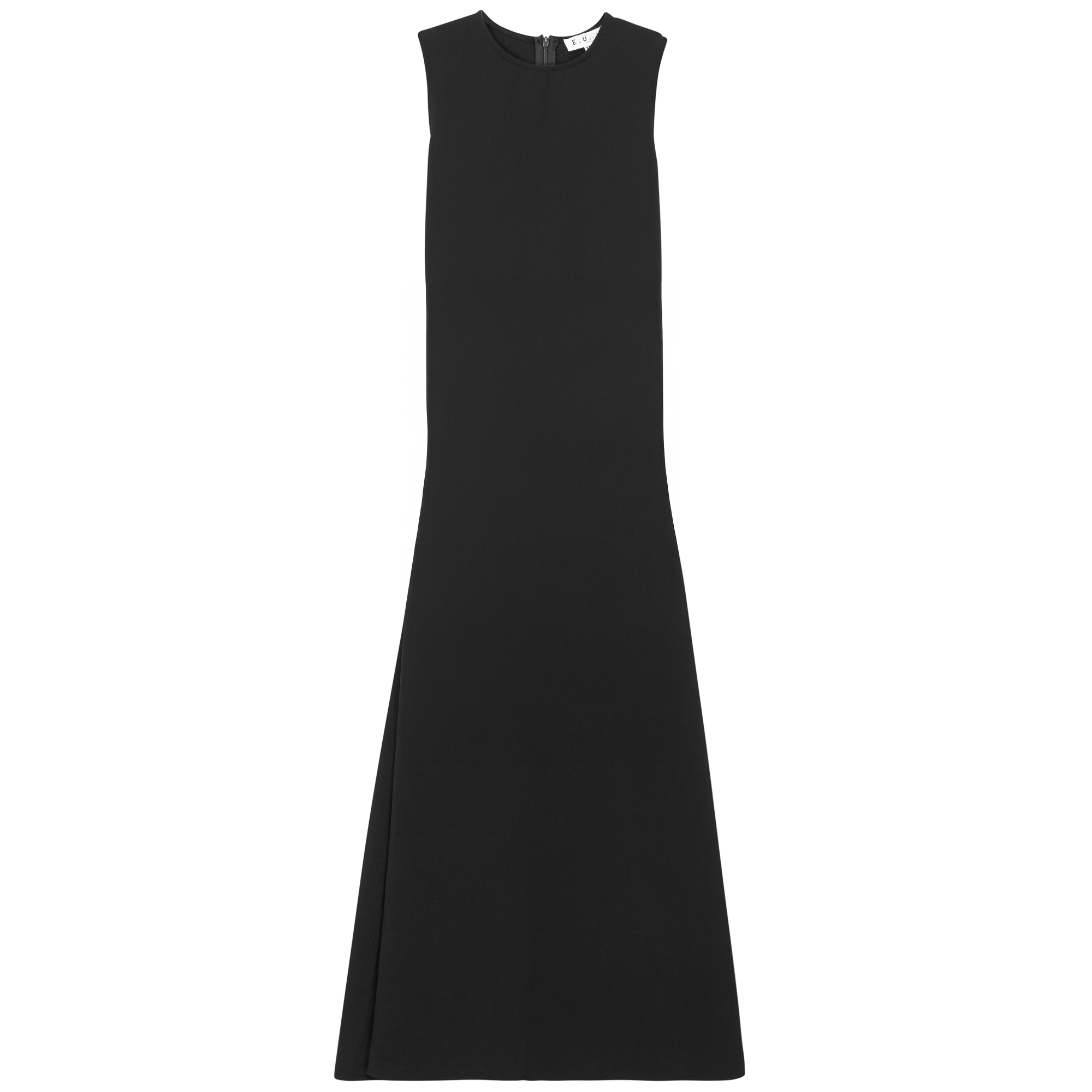 Satin Crepe Maxi Jumper in Black by E.U.X. Exclusive