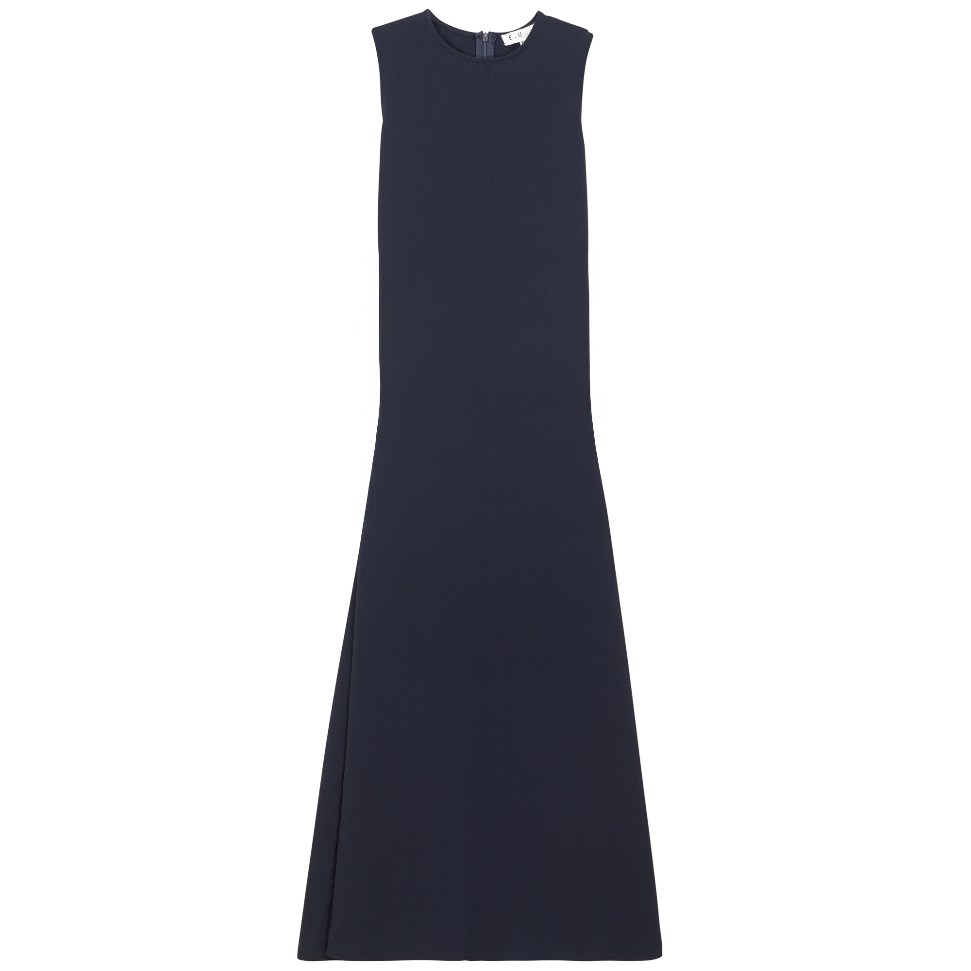 Satin Crepe Maxi Jumper in Navy by E.U.X. Exclusive