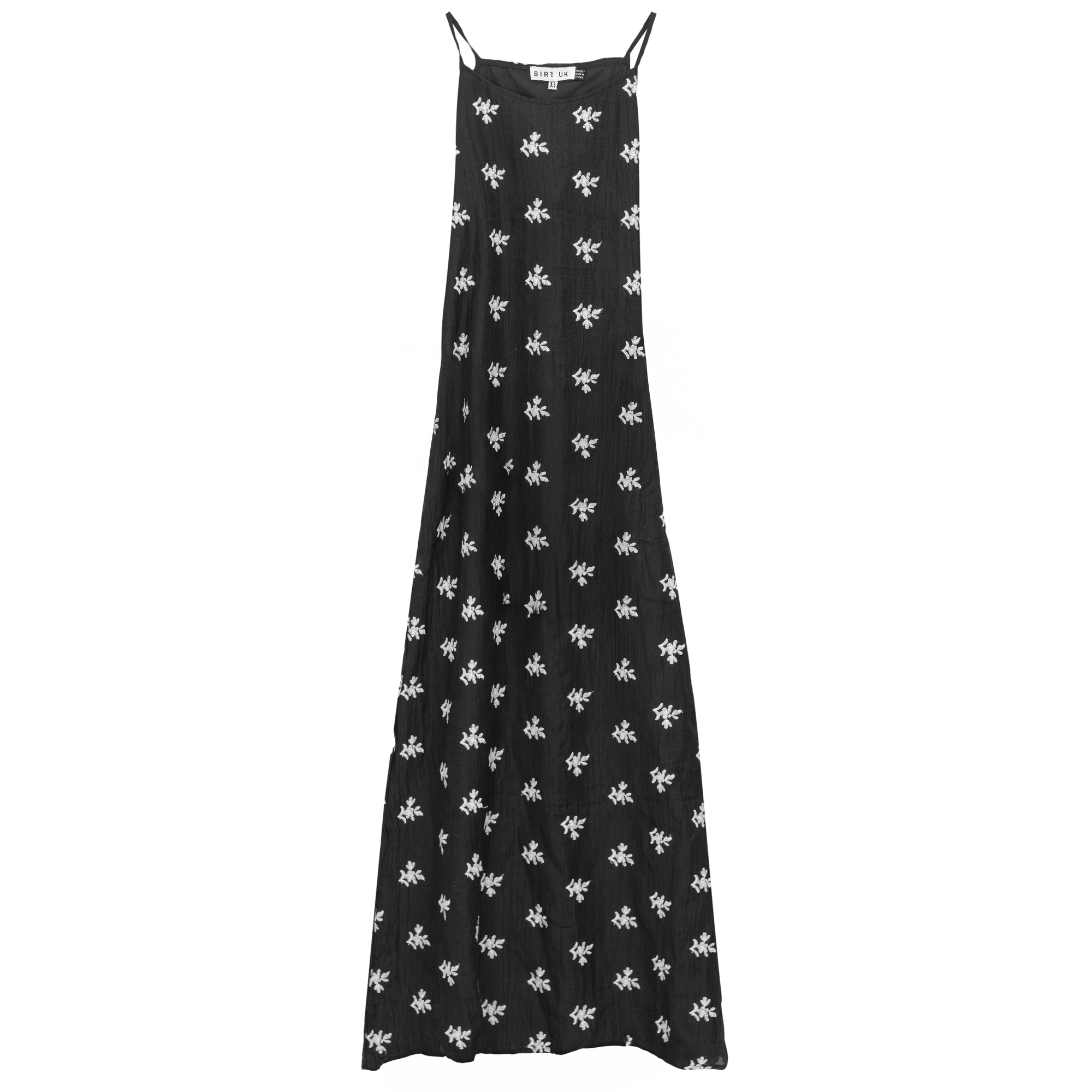 Embroidered Tulle Midi Jumper in Black by Birt UK