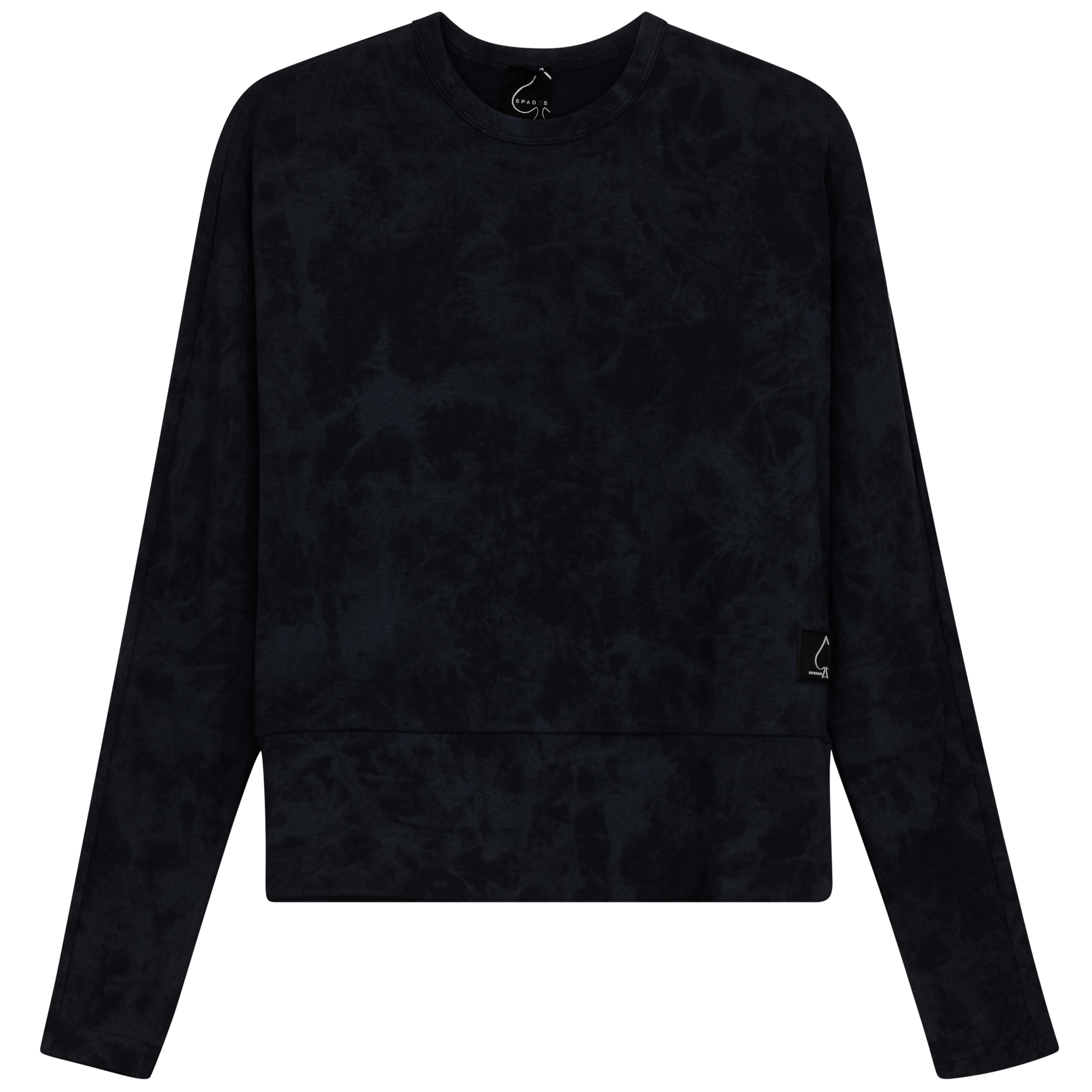 Dolman Acid Wash Top in Black by Spades