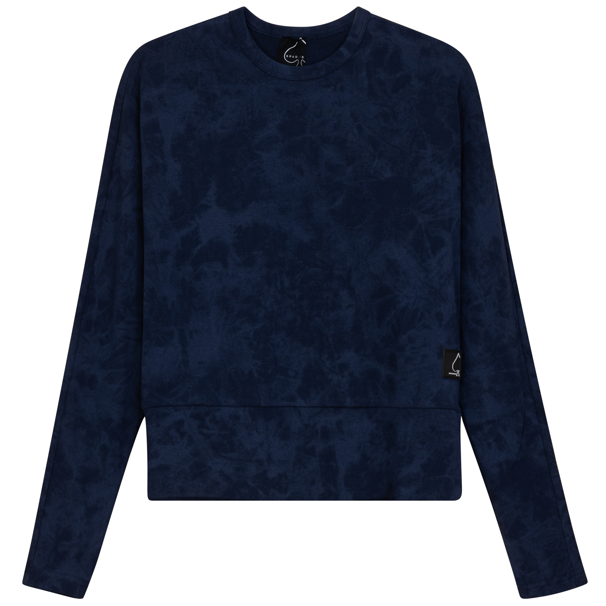 Dolman Acid Wash Top in Navy by Spades