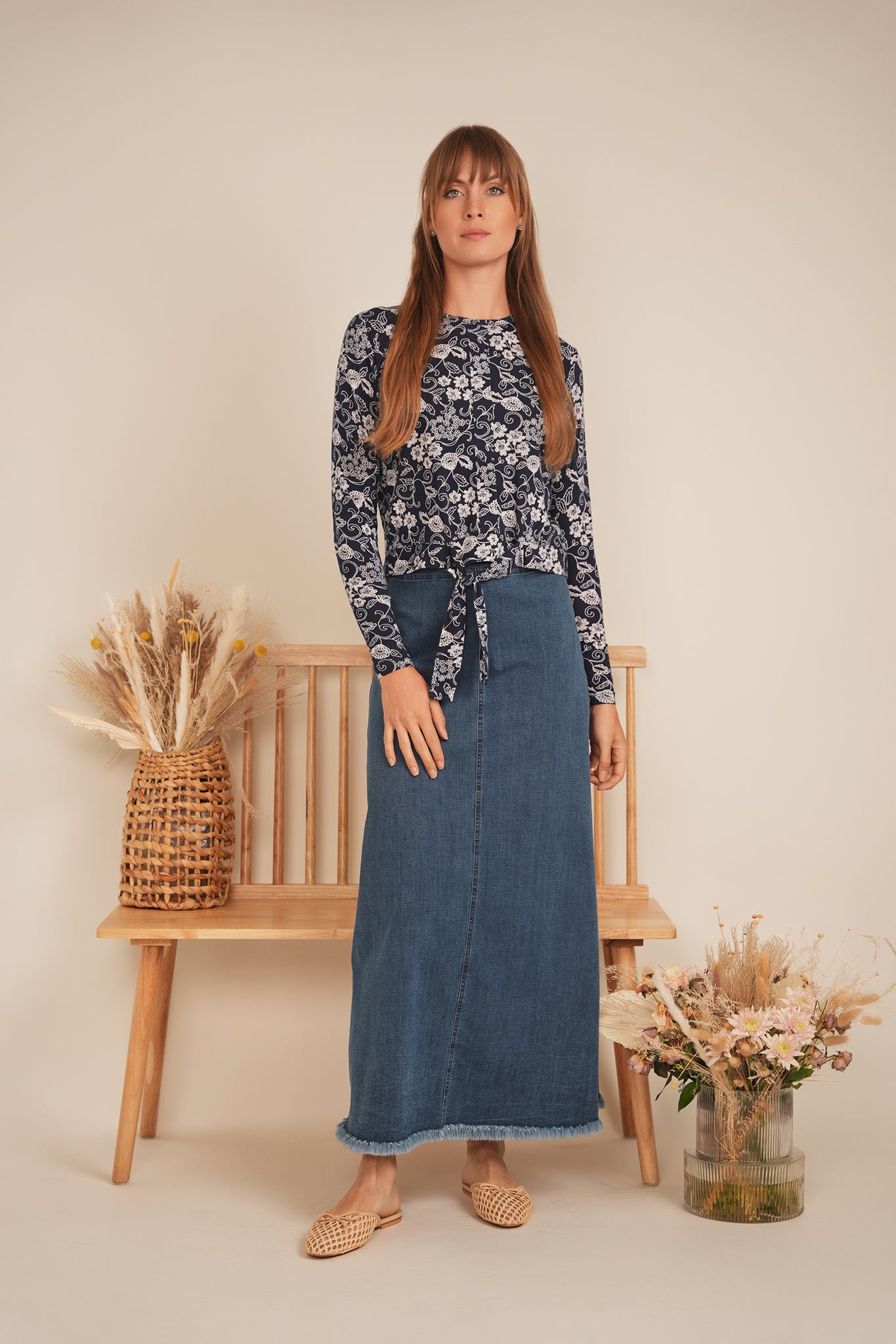 Printed Tie Tee in by 24/7