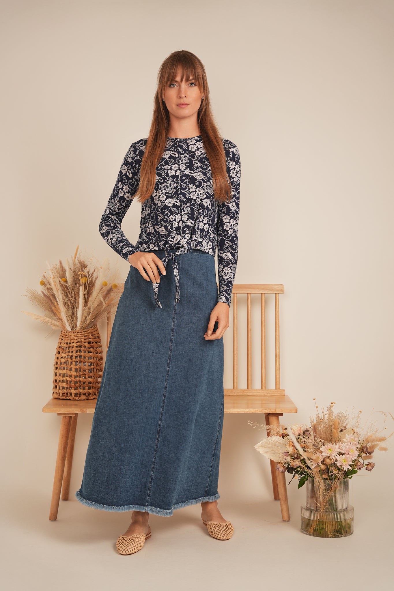 Printed Tie Tee in by 24/7