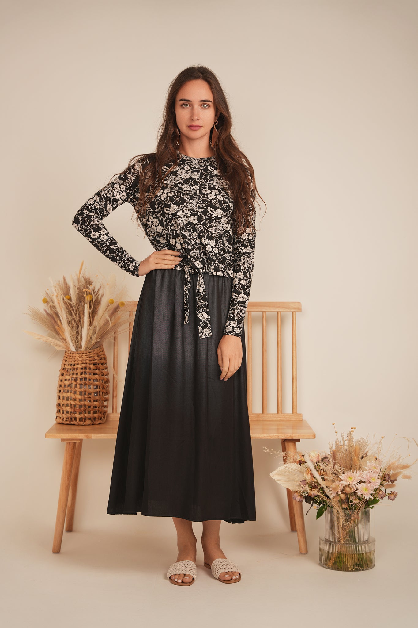 Printed Tie Tee in by 24/7