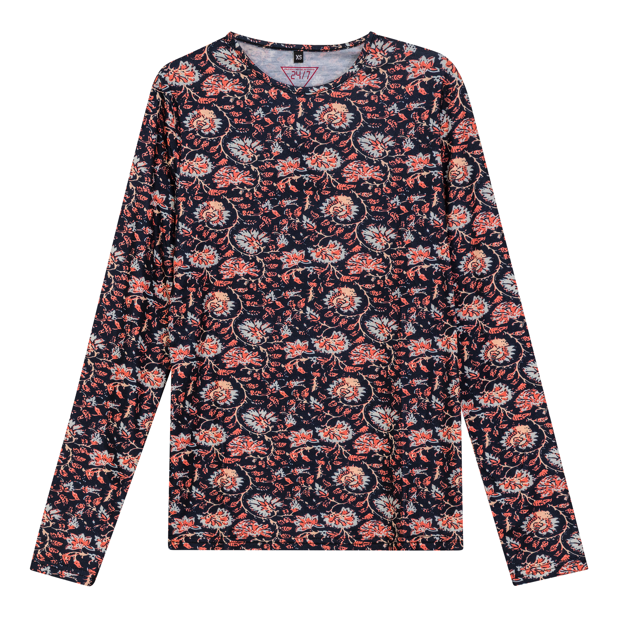 Printed Tee in Black Rust by 24/7