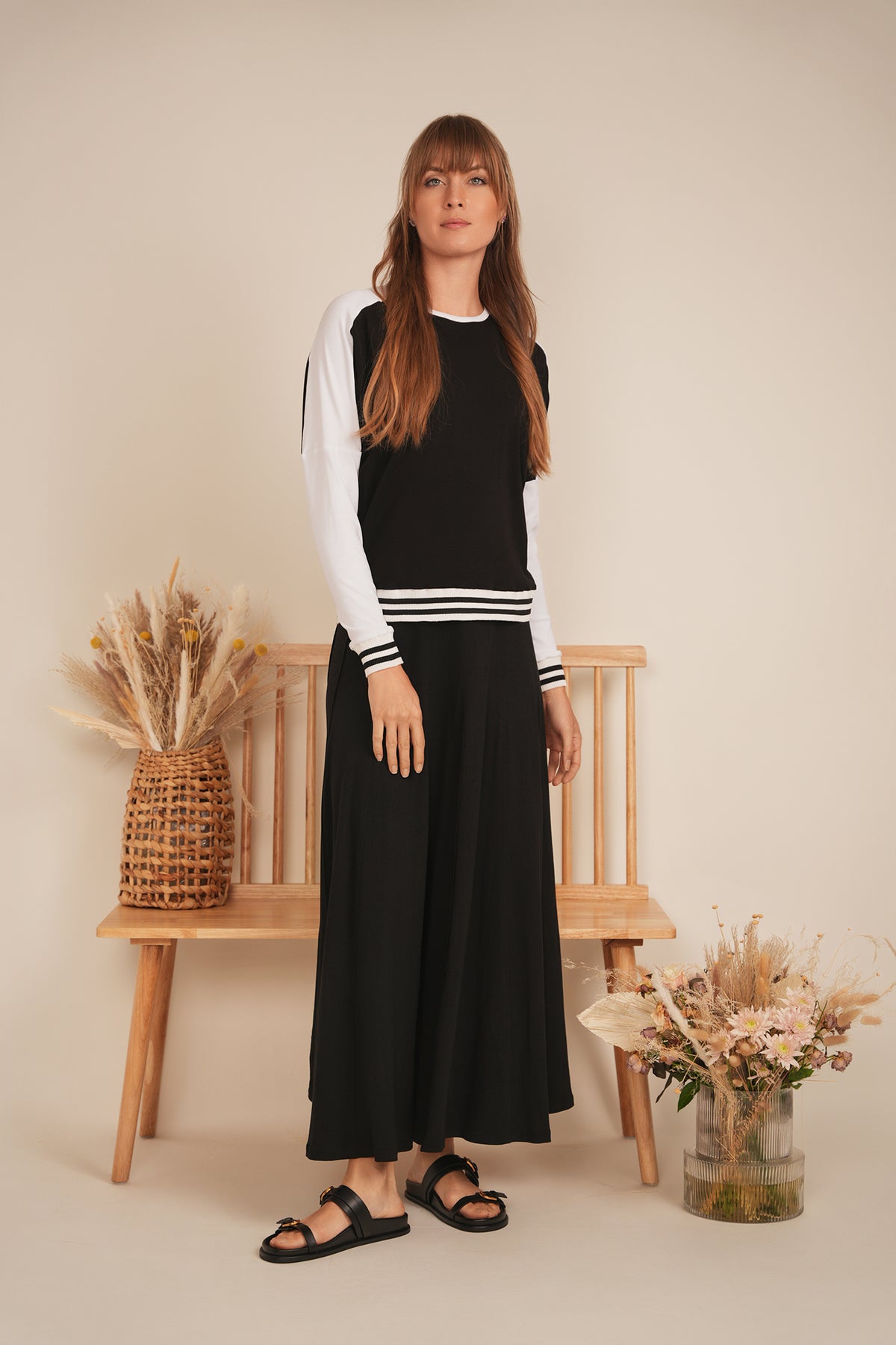 Color Blocked Top in by 24-Jul