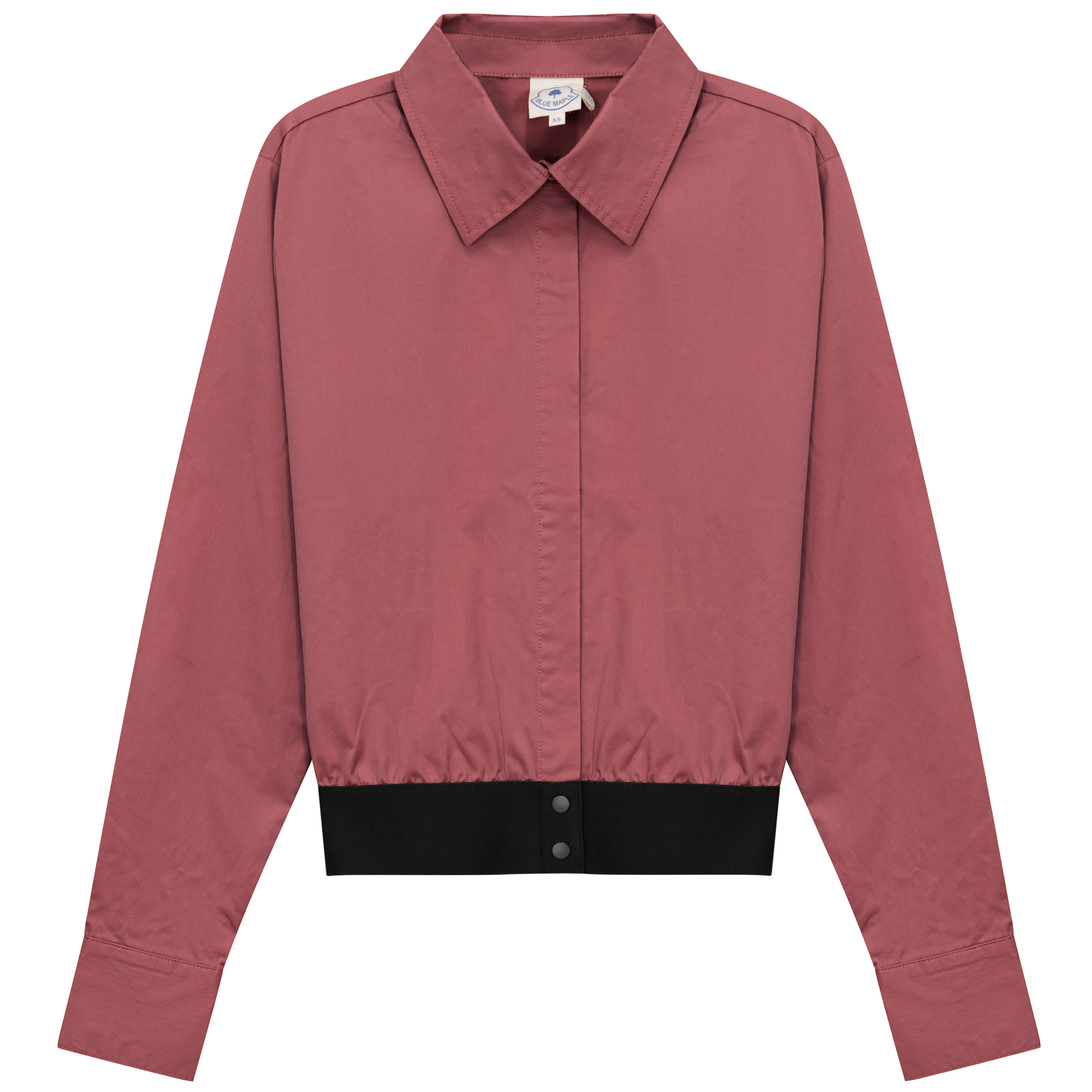 Cropped Cotton Belt Blouse in Champagn by Blue Maple