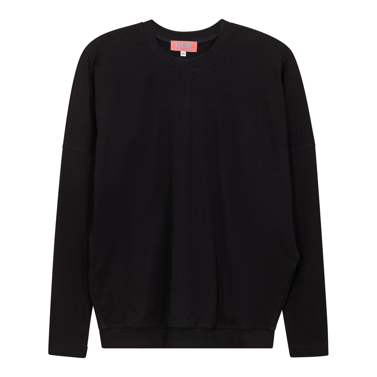 Cotton Dolman Top in Black by QEW