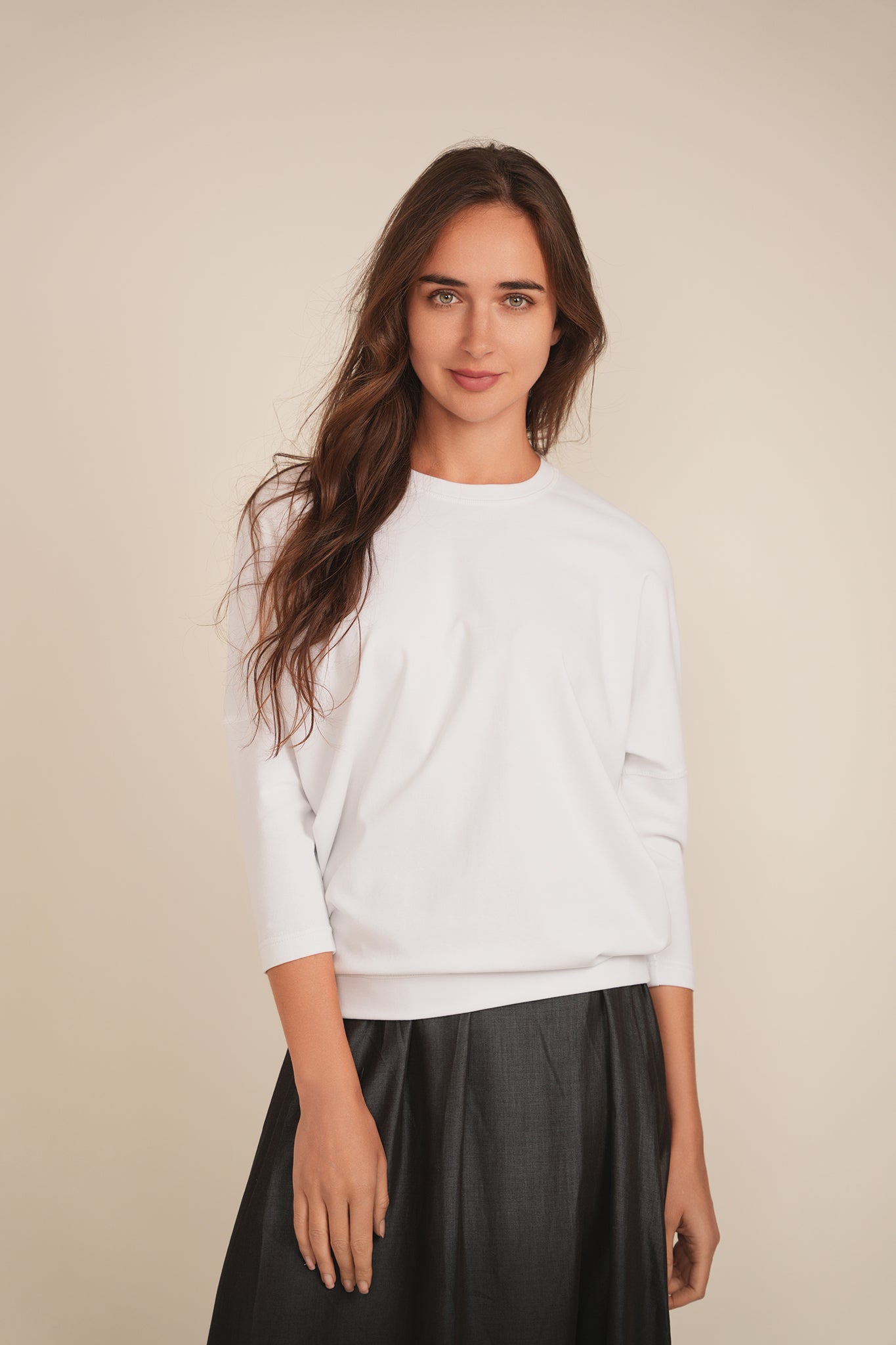 Cotton Dolman Top in by QEW