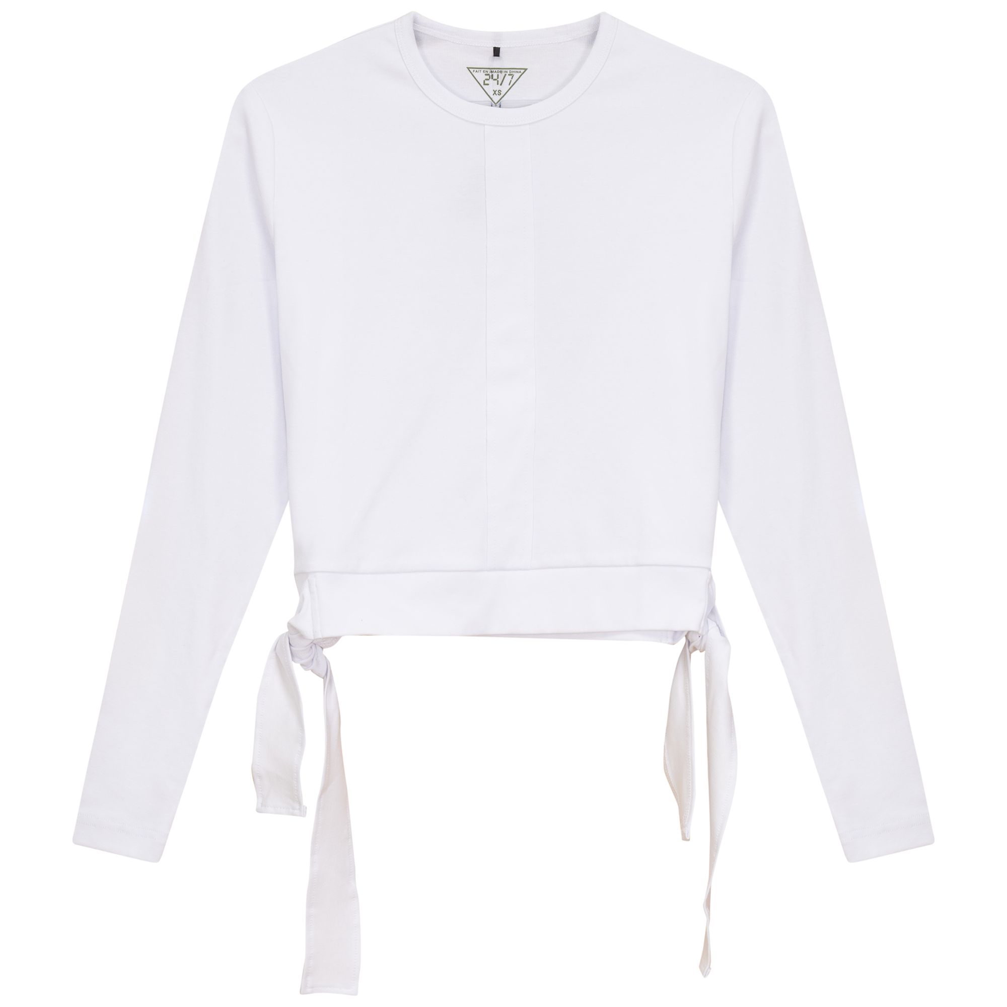 Tie Look Tee in White by 24/7