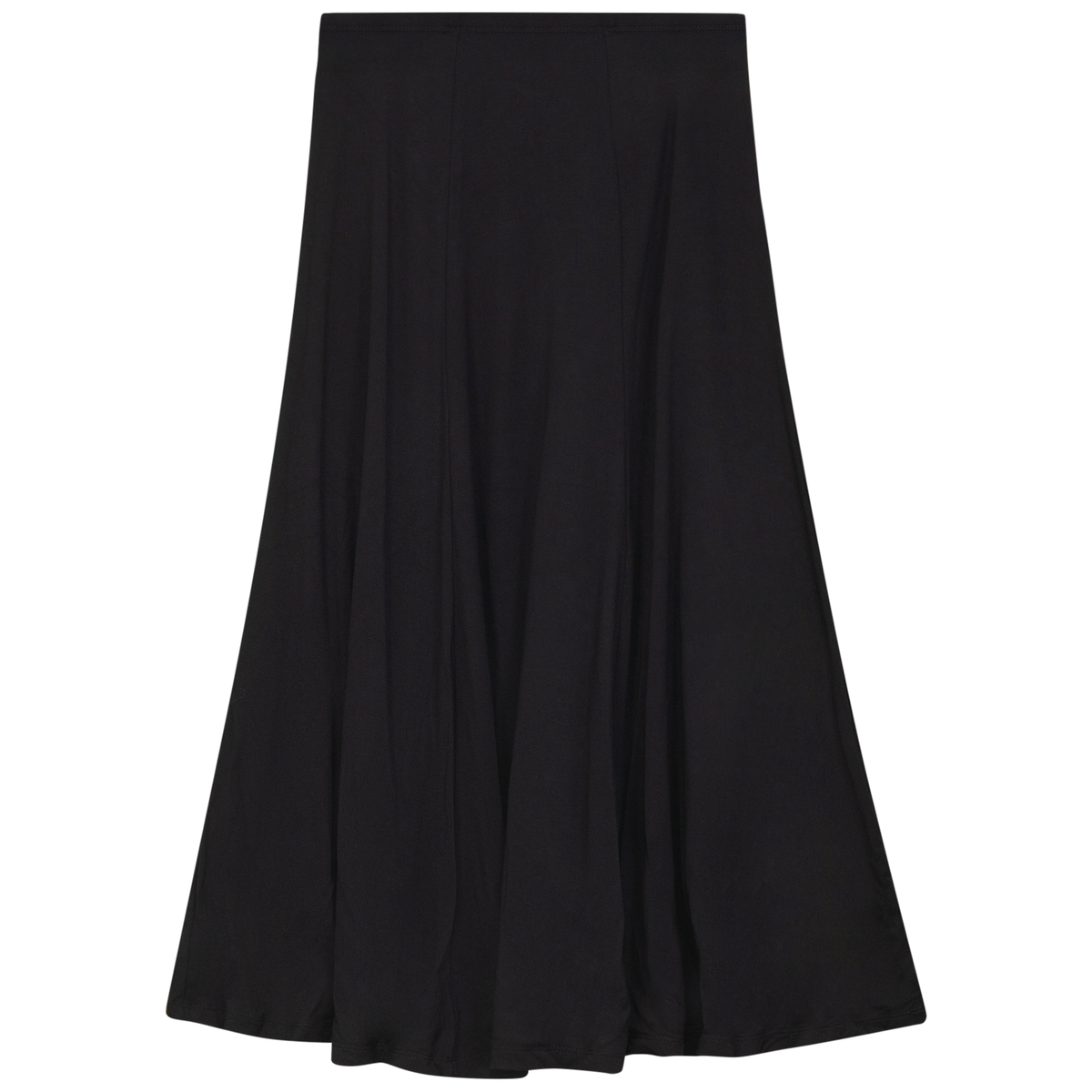 Short Godet Skirt in Jet Black by Riff