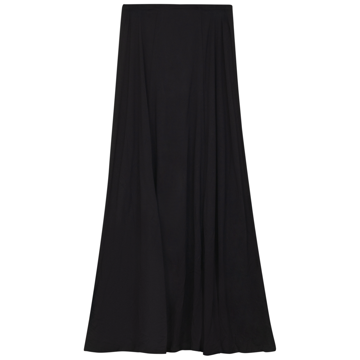 Midi Godet Skirt in Jet Black by Riff