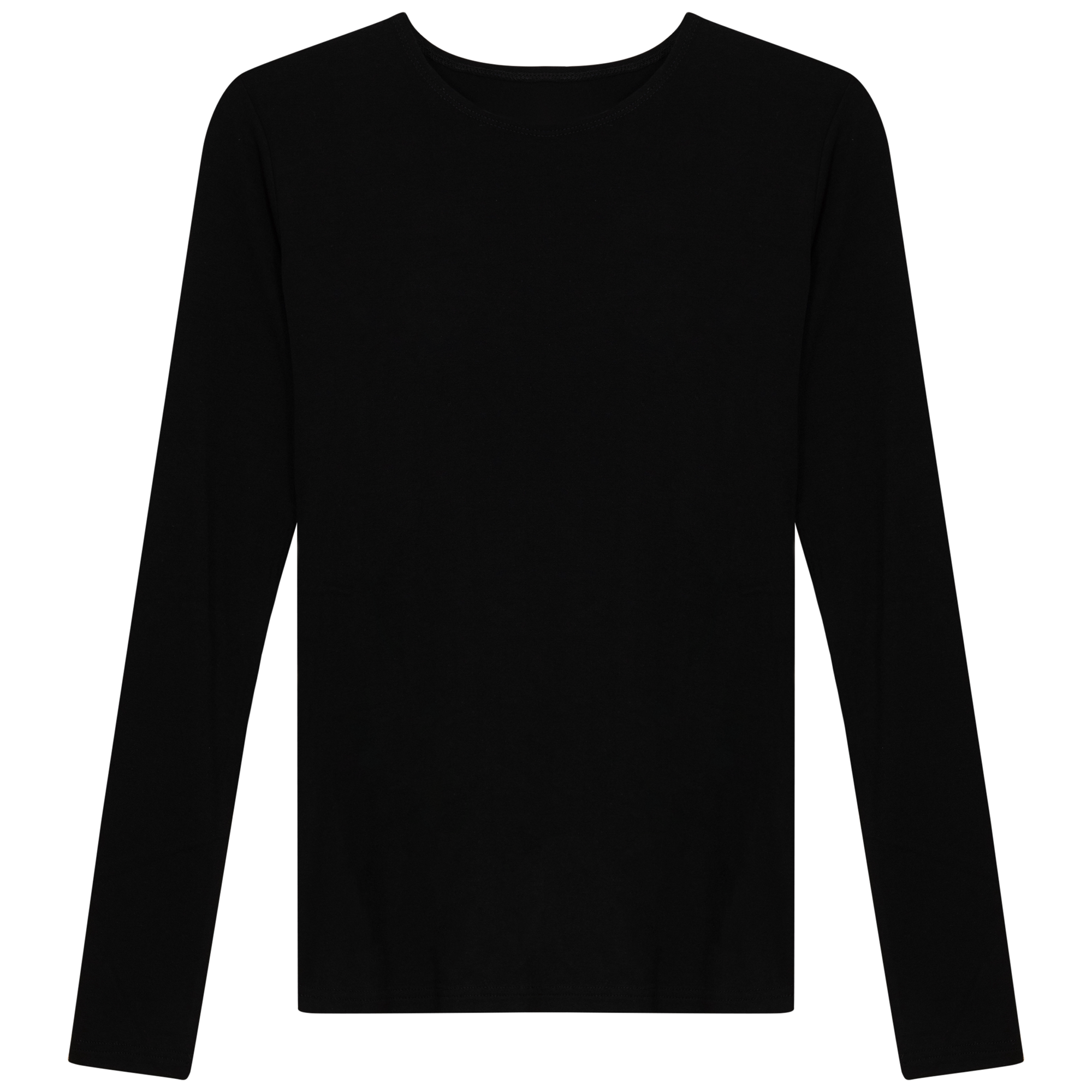 Modal Long Sleeve Shell in Jet Black by Riff