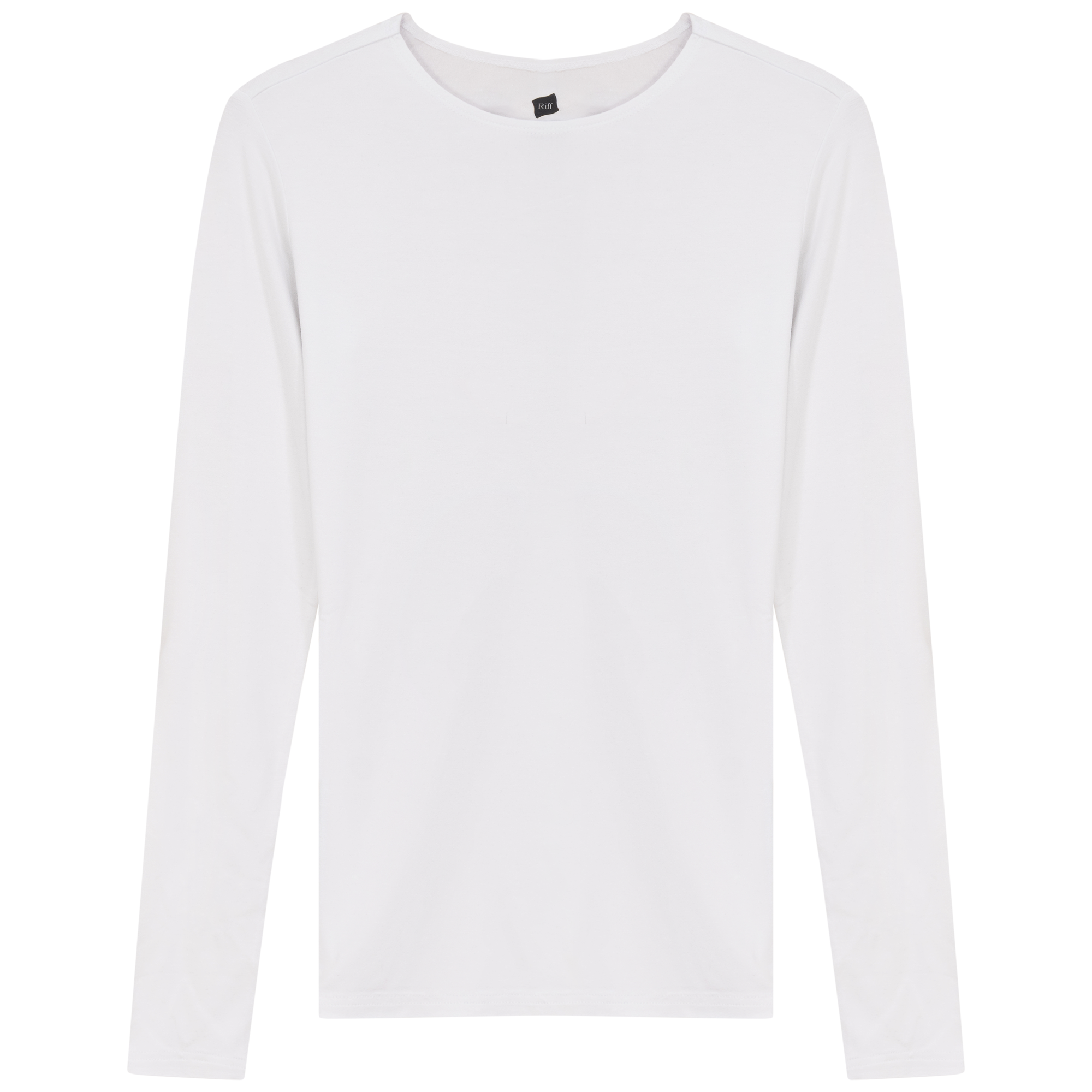 Modal Long Sleeve Shell in White by Riff