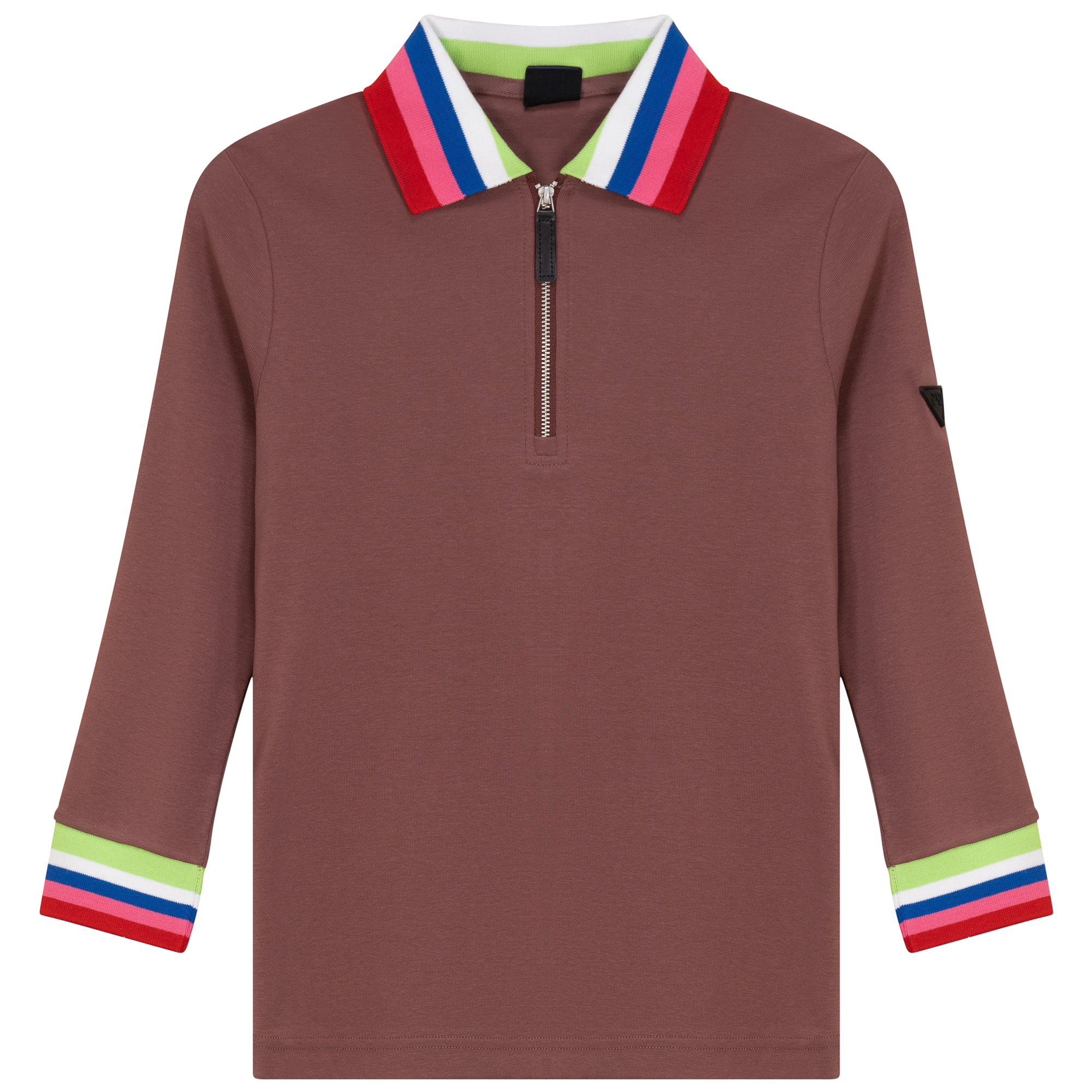 Rainbow Contrast Tee in Champagne by Spades