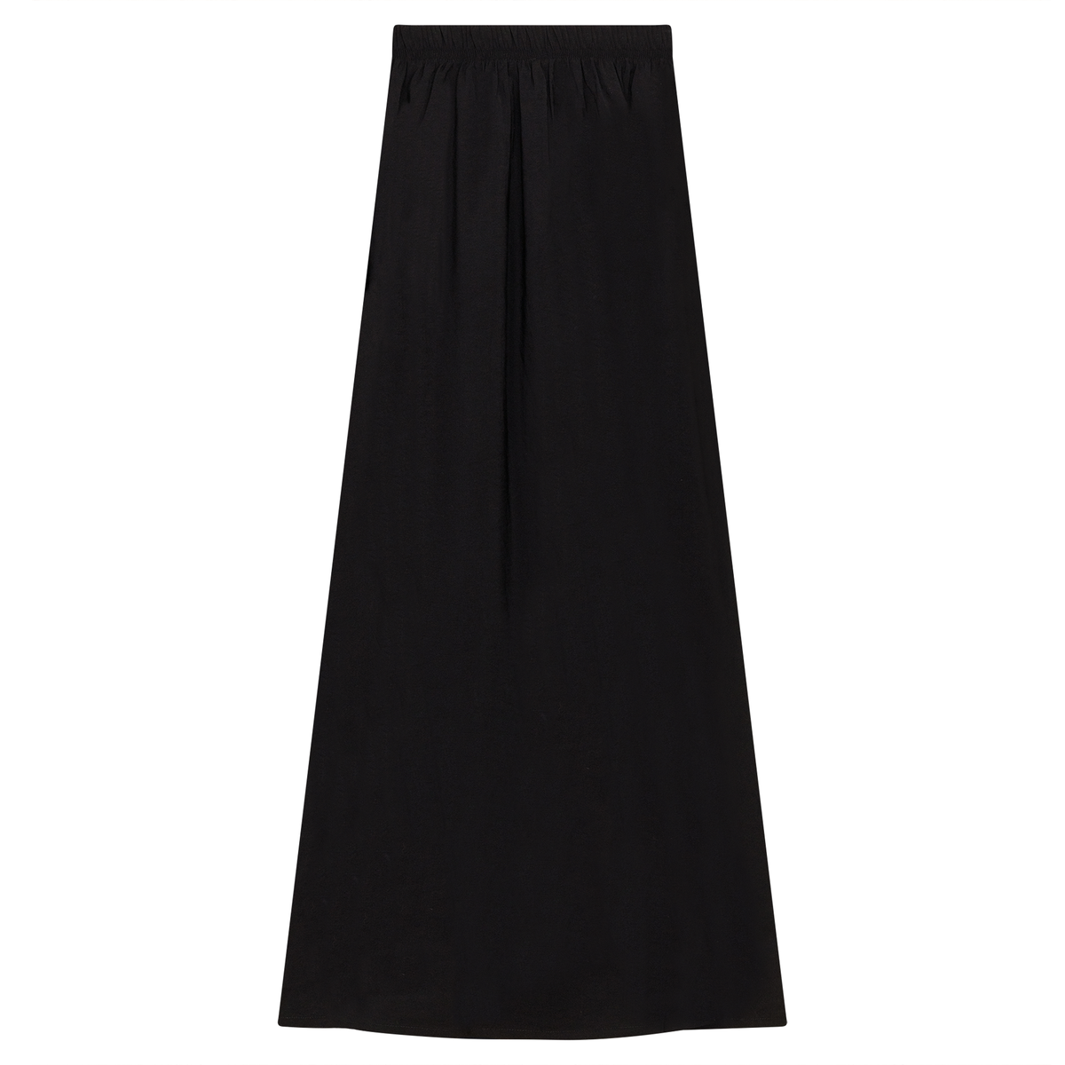 Copper Tencel Maxi Skirt in Black by Versatile