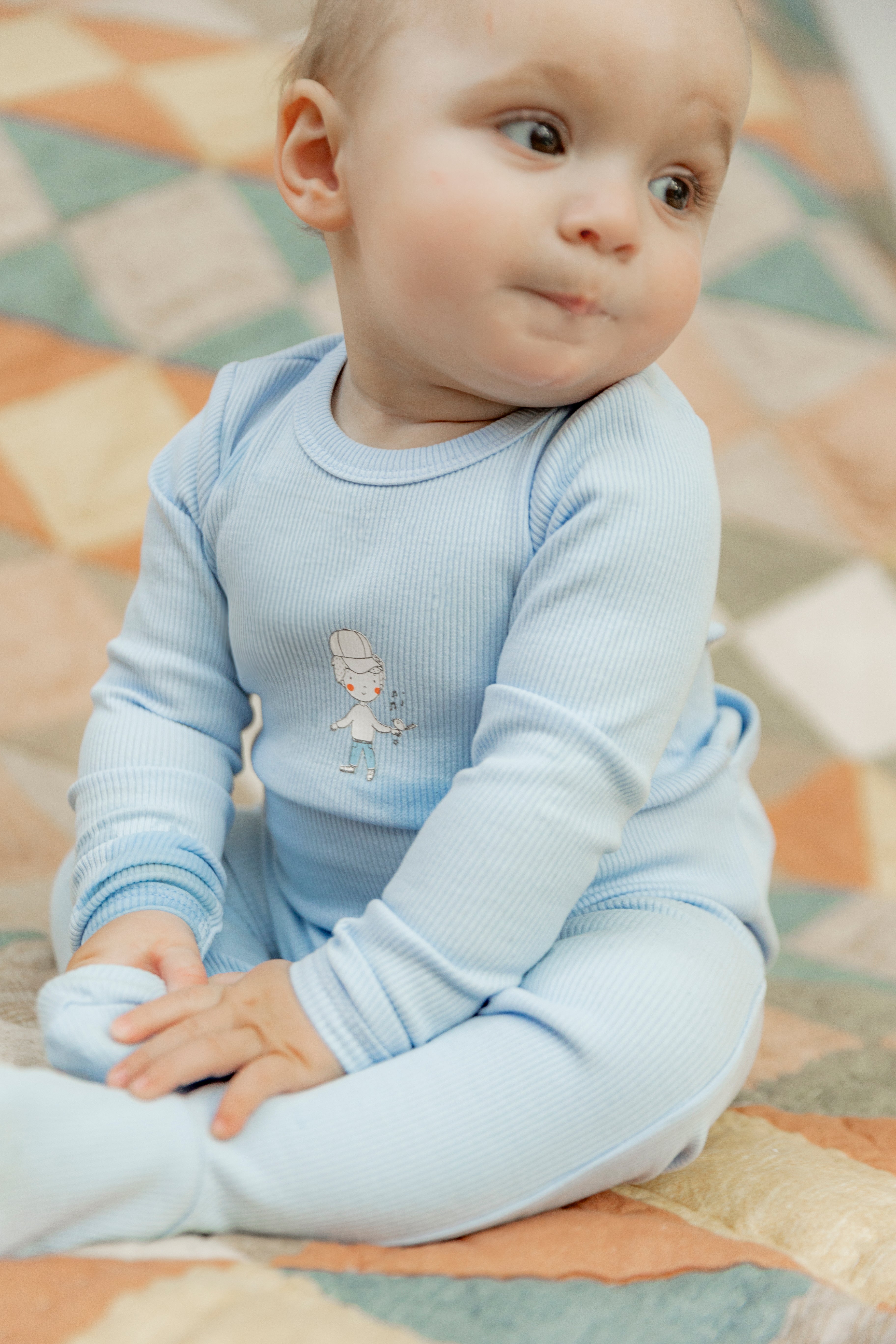 Boy and Girl Print Onesie in by Fragile