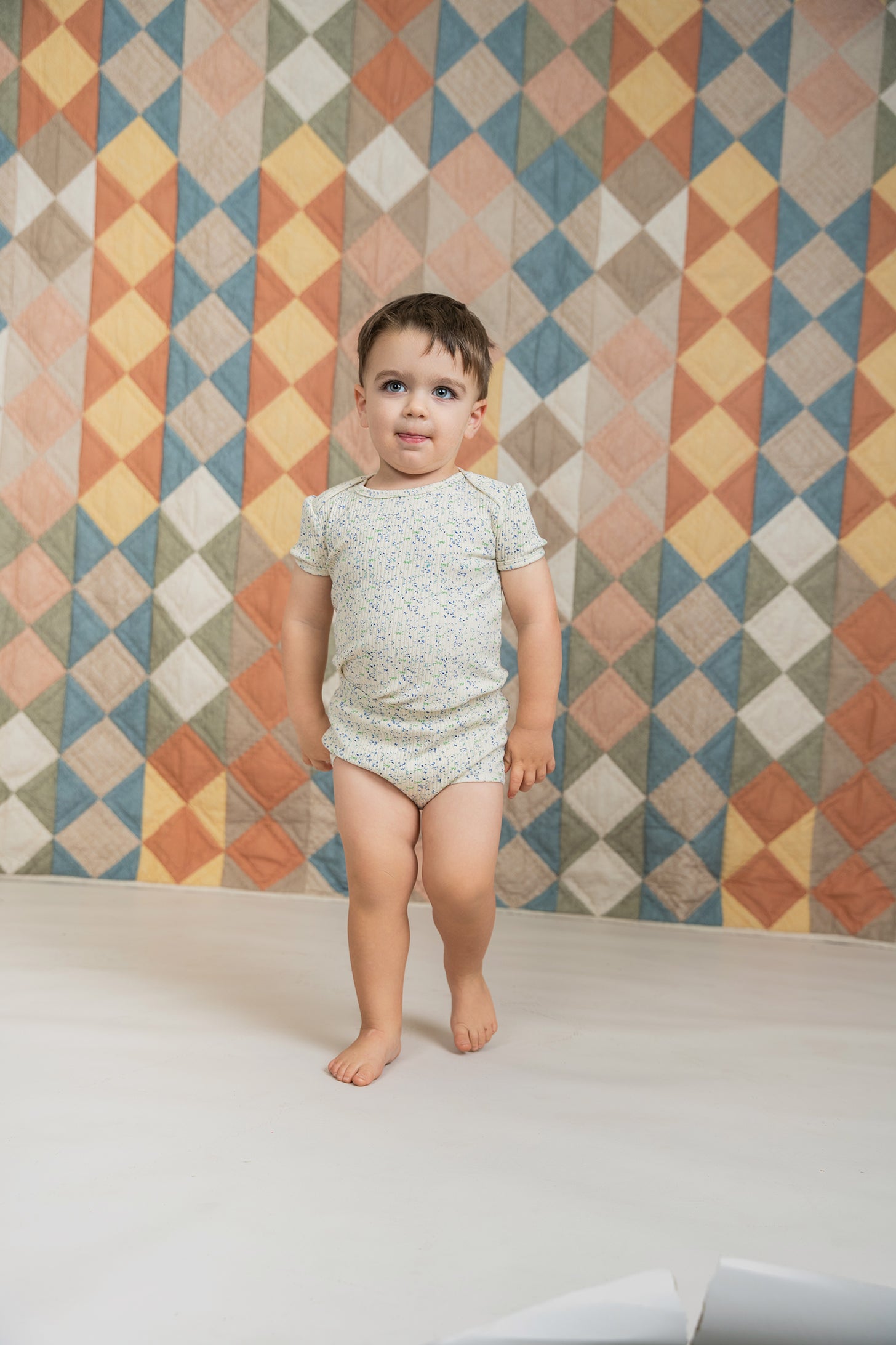 Flower Print Romper Set in by Little Fragile