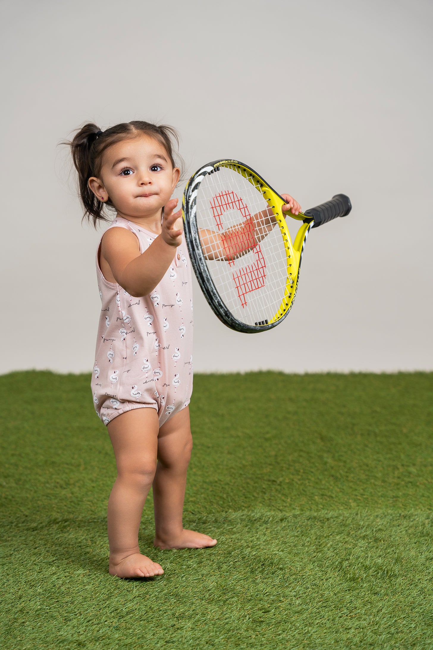 Flamingo Print Romper in by So Loved