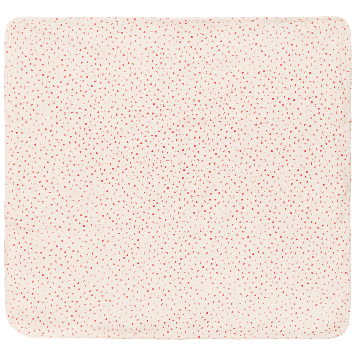 Crinkle Flower Print Blanket in Cream Red One Size by Fragile