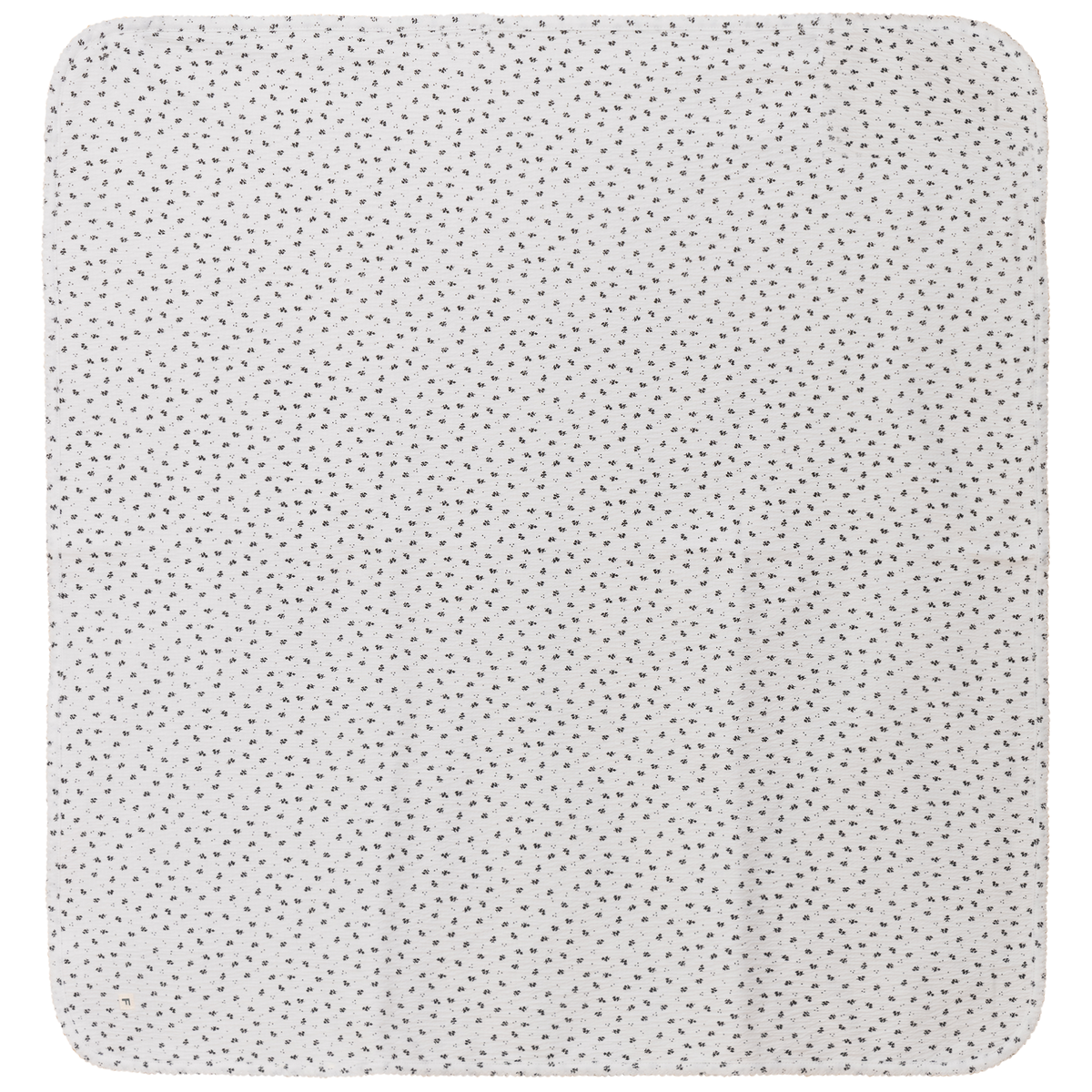 Crinkle Flower Print Blanket in White Black One Size by Fragile