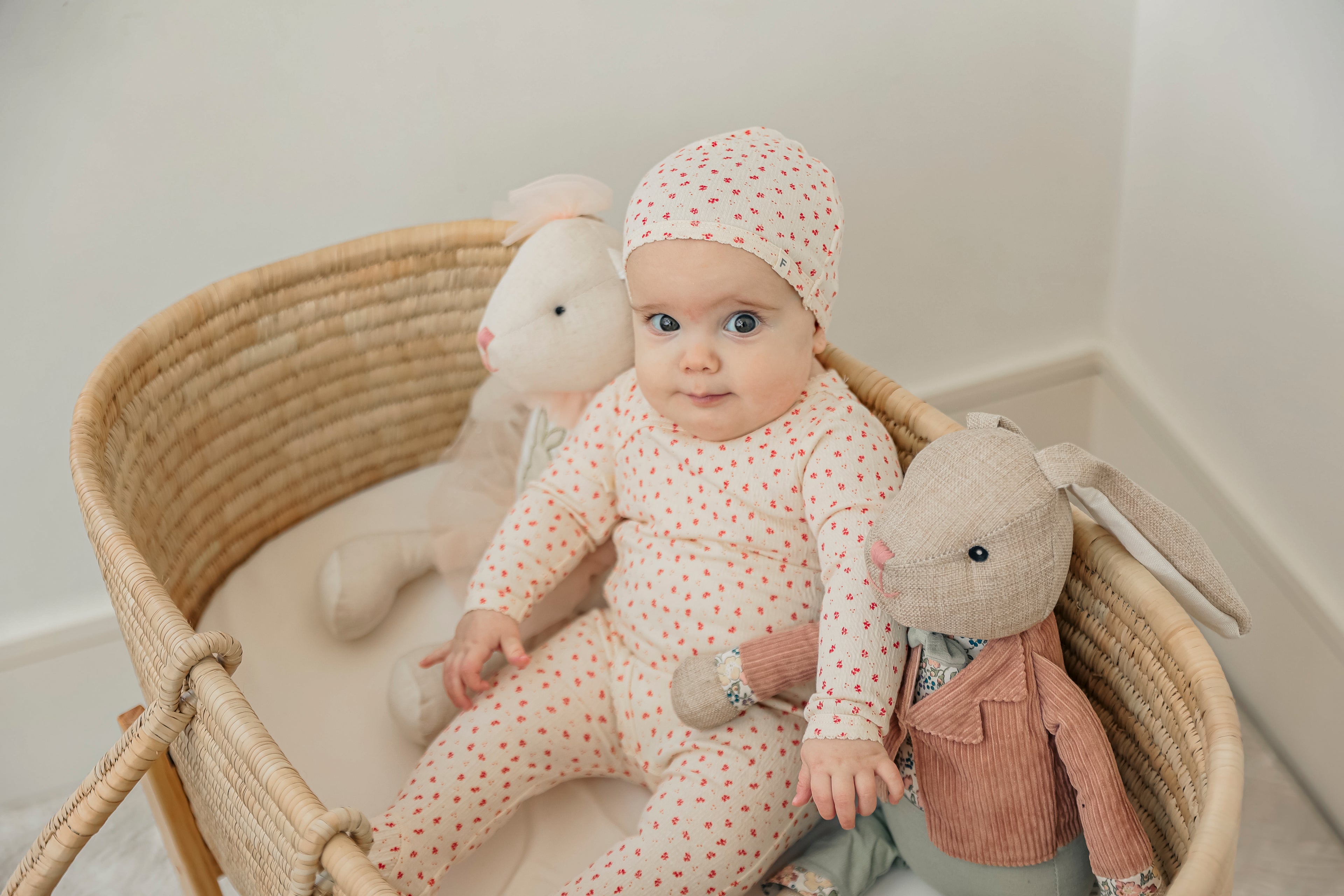 Crinkle Flower Print Onesie Set in by Fragile