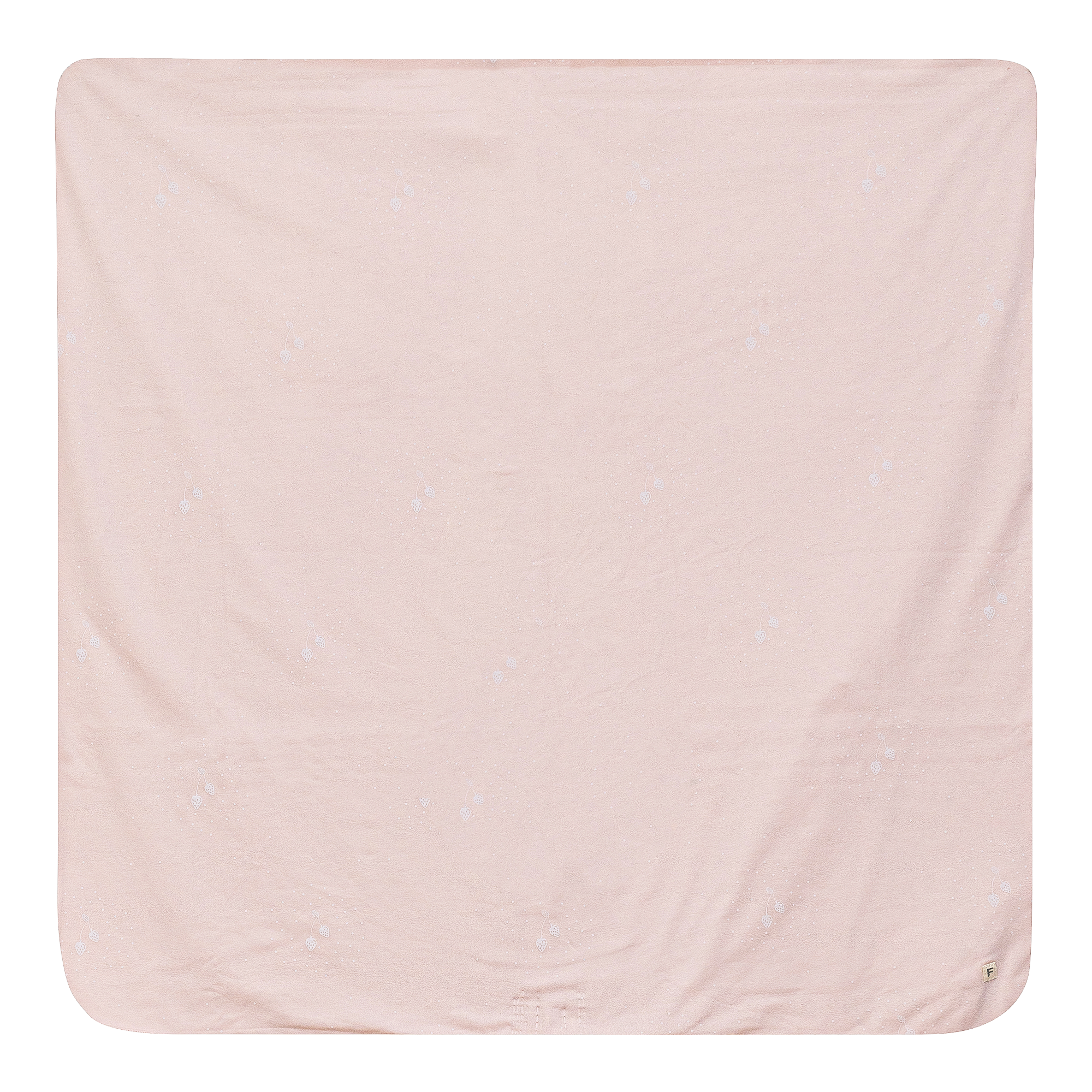 Strawberry and Dot Print Blanket in Powder Pink One Size by Fragile