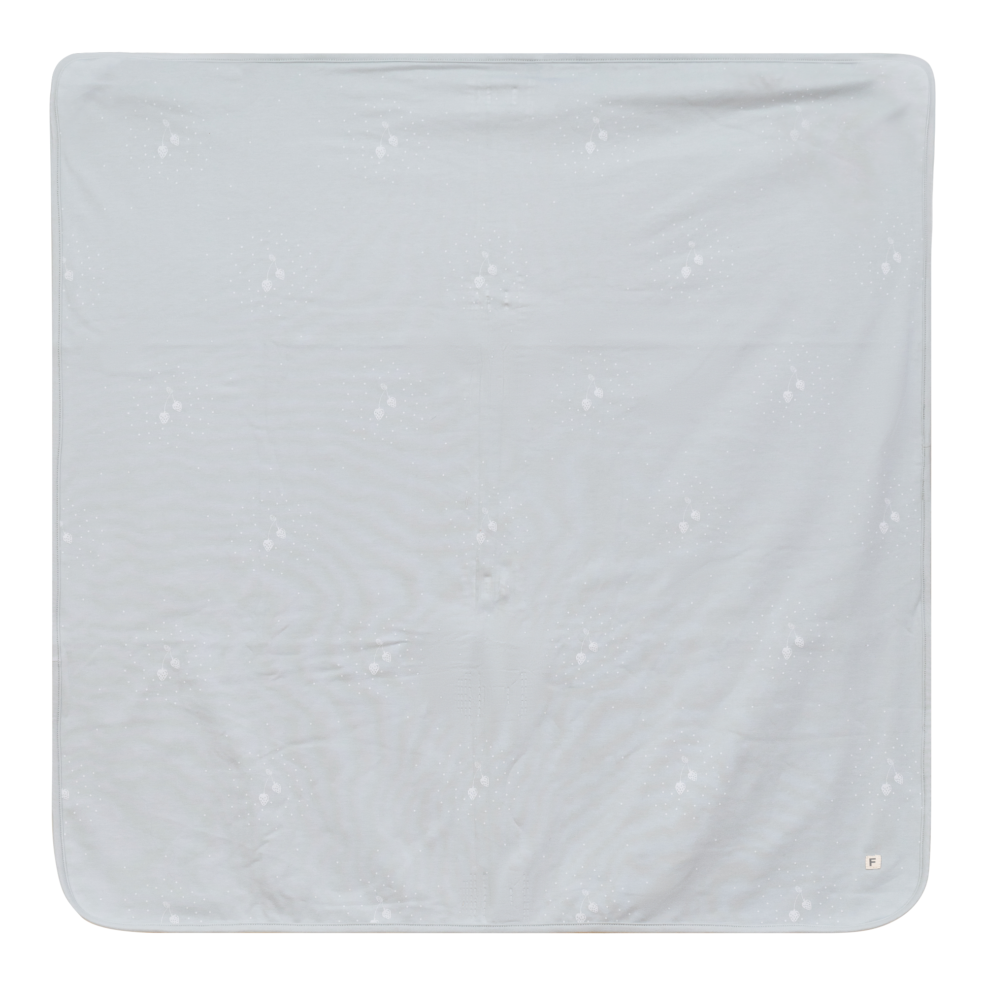 Strawberry and Dot Print Blanket in Skylight One Size by Fragile