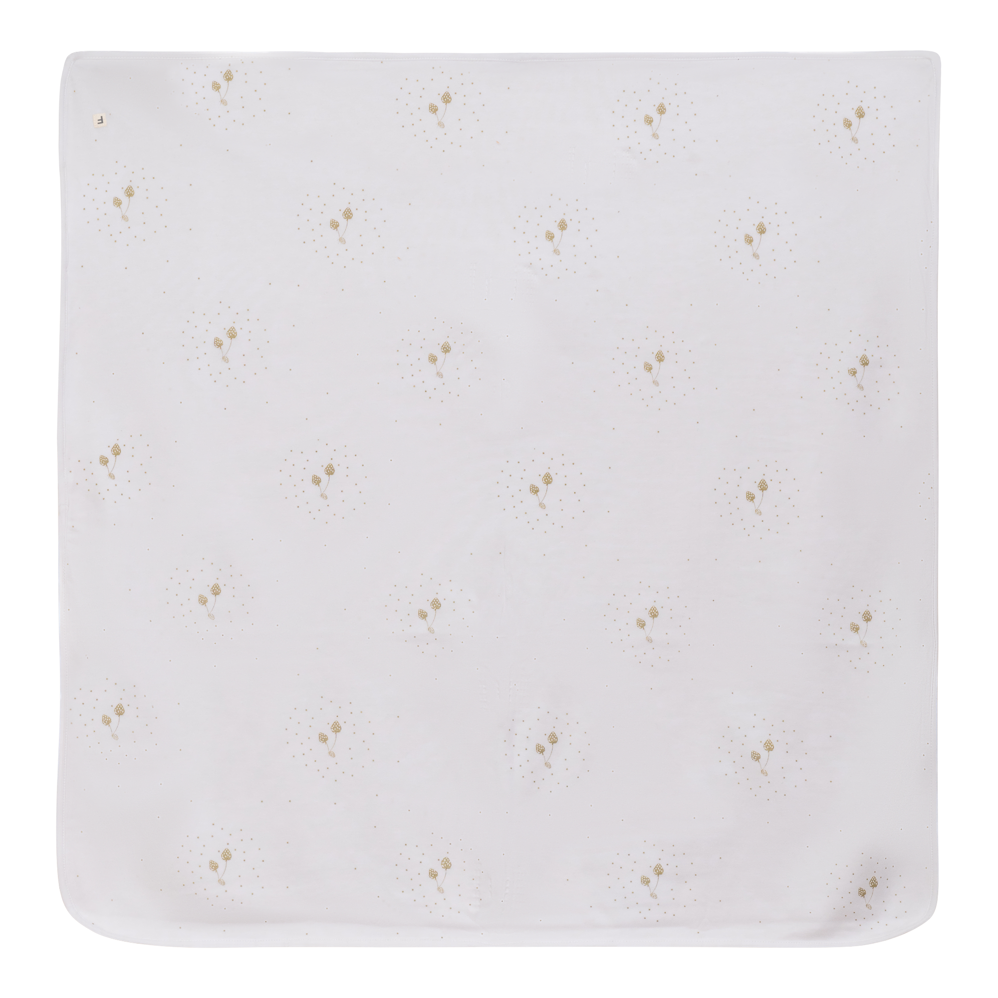 Strawberry and Dot Print Blanket in White One Size by Fragile