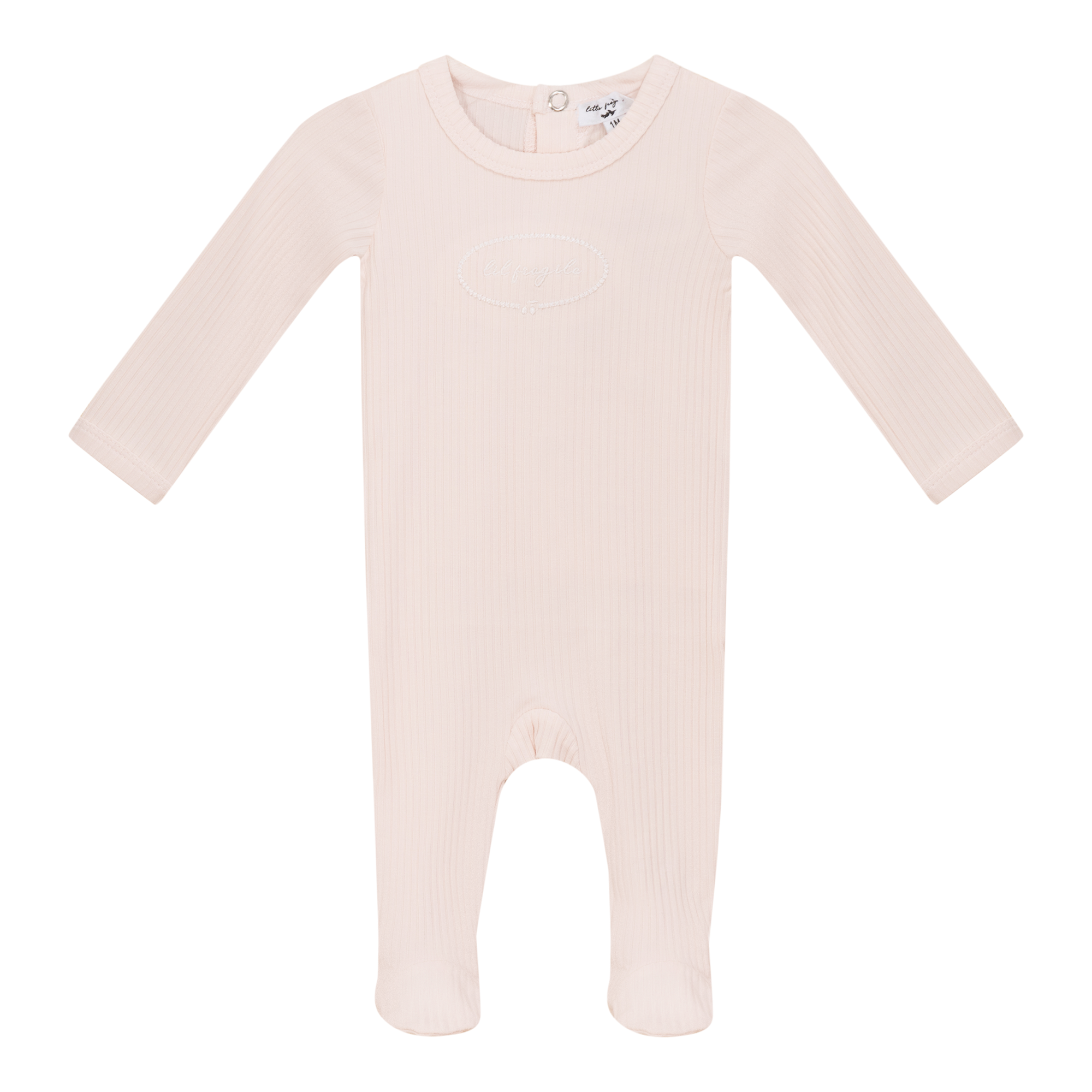 Little Fragile Onesie in Powder Pink by Little Fragile