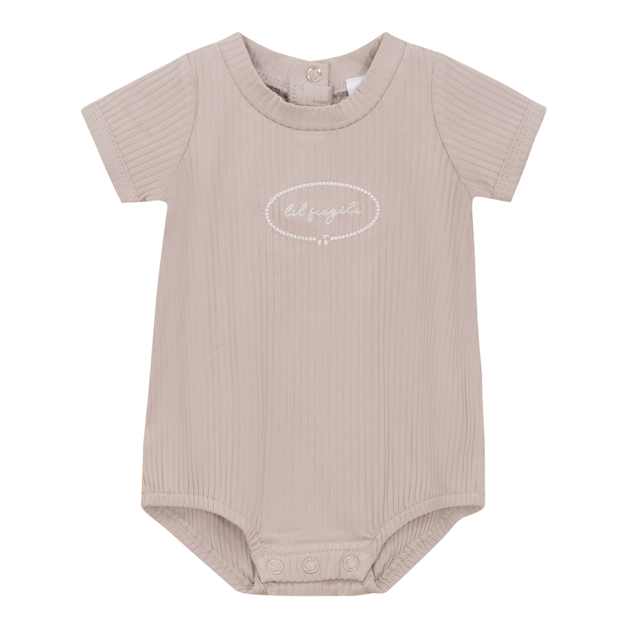 Little Fragile Romper in Mushroom by Little Fragile