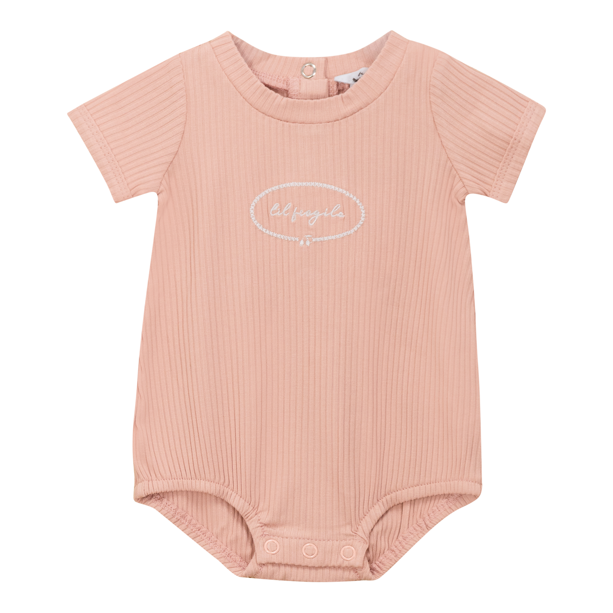 Little Fragile Romper in Rosebud by Little Fragile