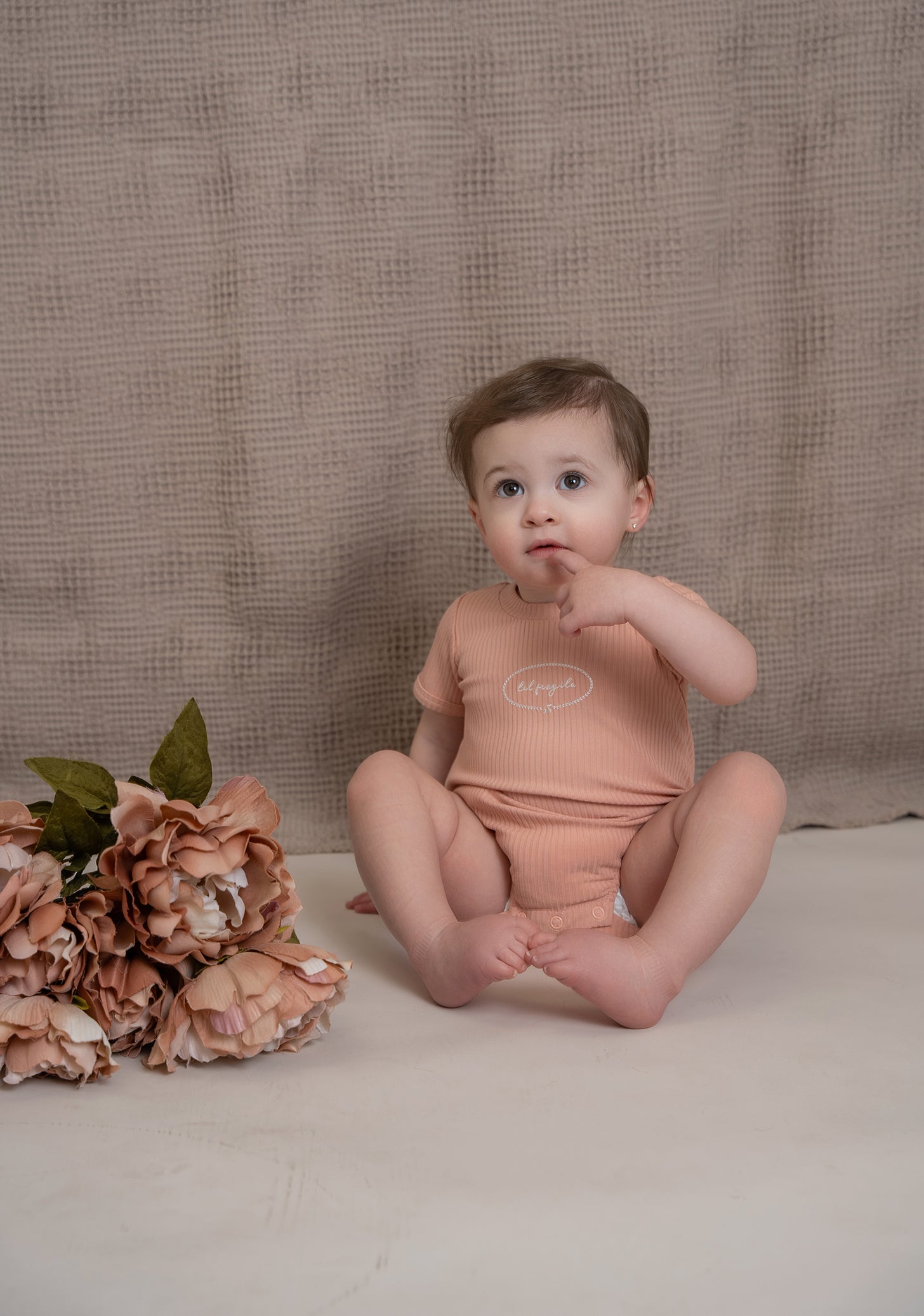 Little Fragile Romper in White by Little Fragile