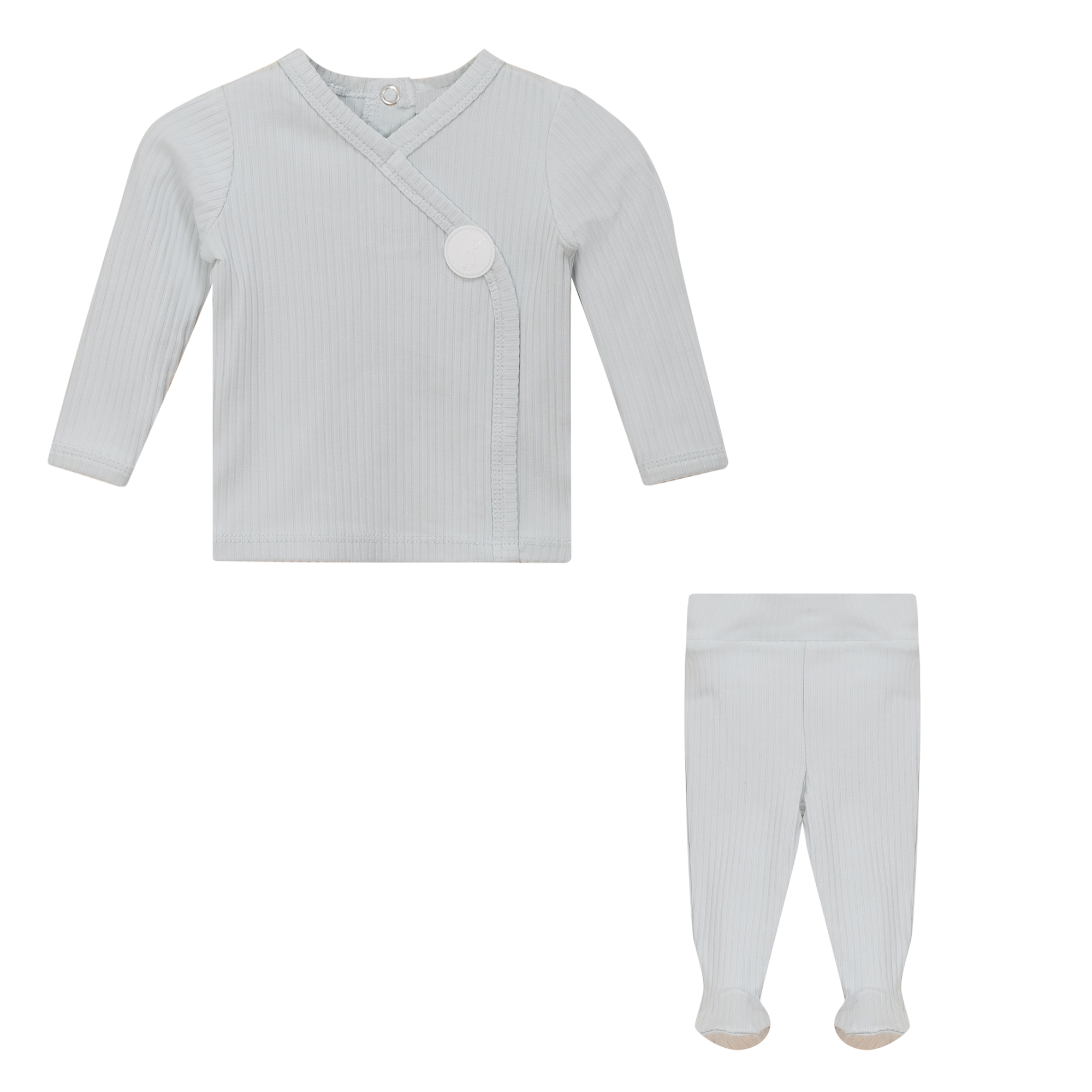 Wrap Ribbed 2Pc Set in Skylight by Little Fragile