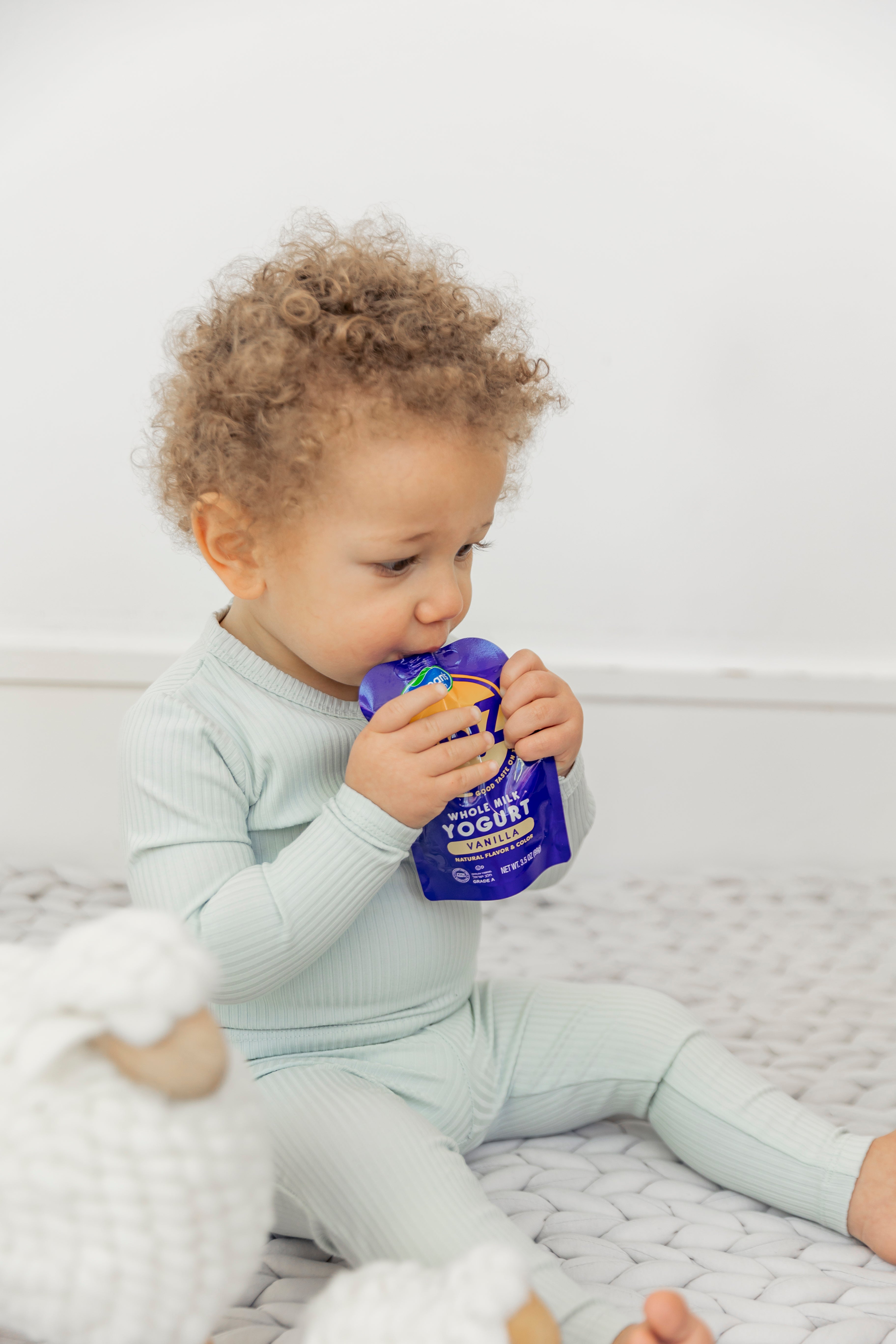 Wrap Ribbed 2Pc Set in Skylight by Little Fragile