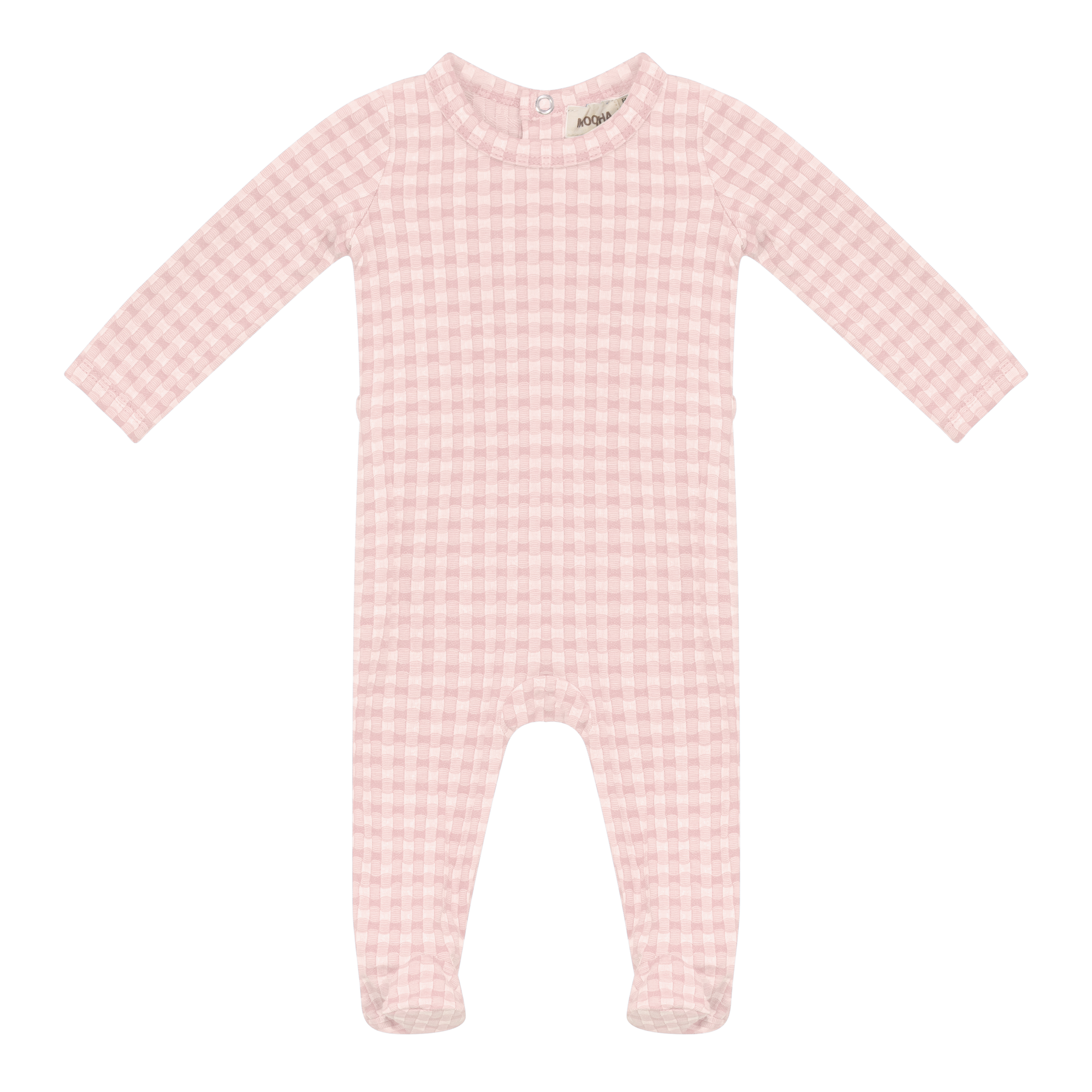 Plaid Stretch Onesie in Pink 3 Months by Mocha