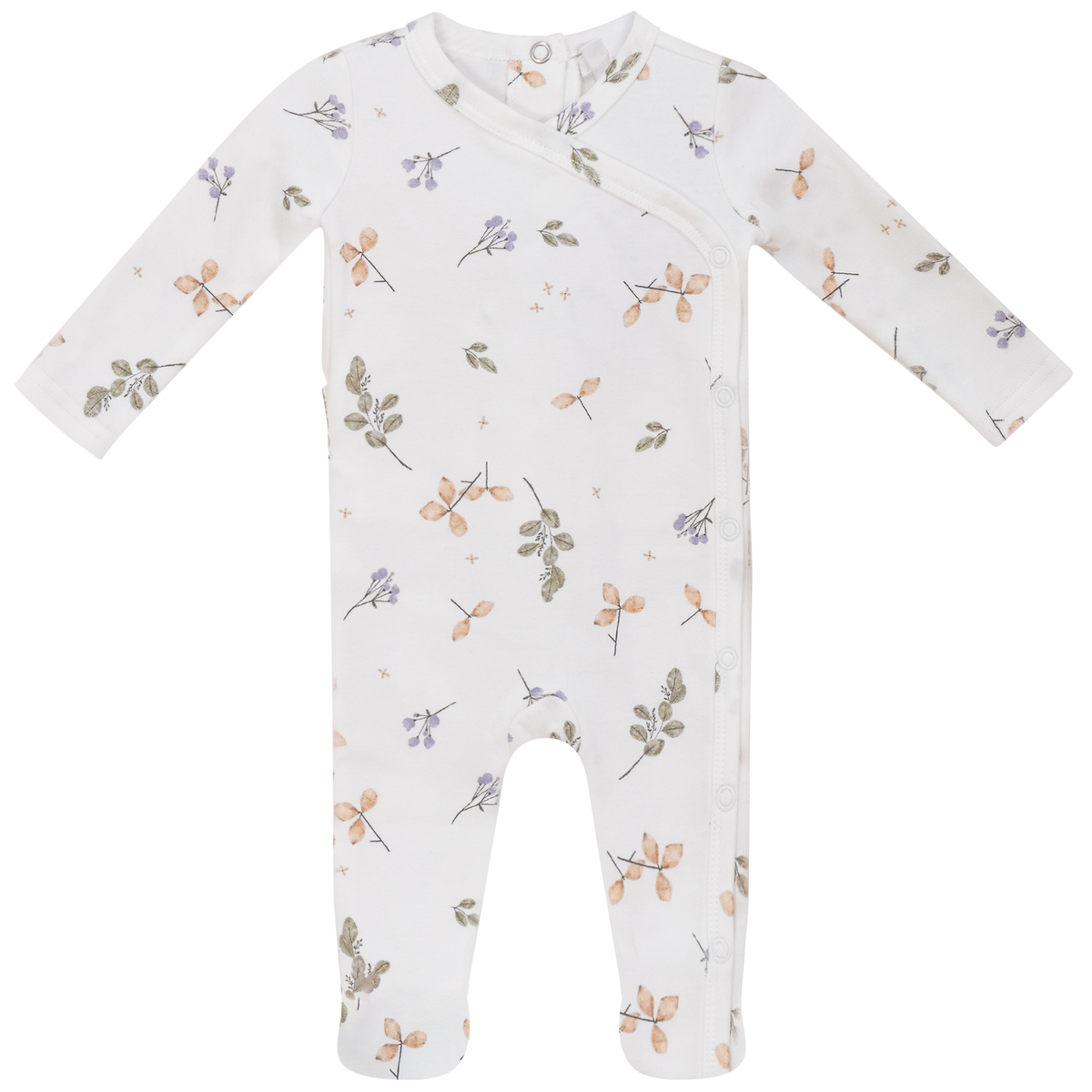 Pastel Print Onesie in White Sage by Little Fragile